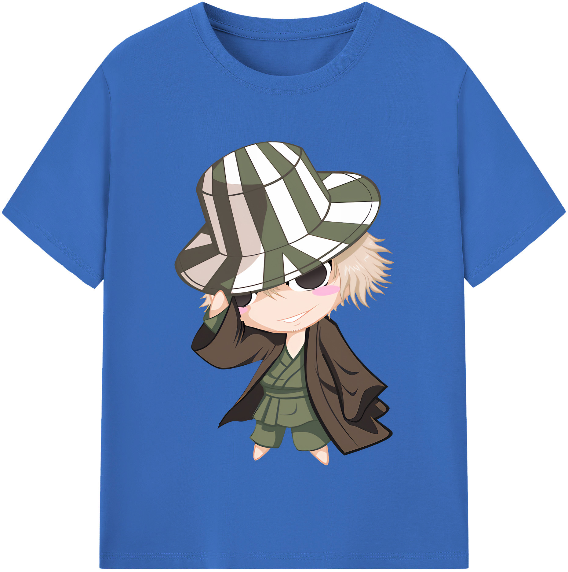 （画像用） "ブリーチ 浦原 喜助（うらはら きすけ） BLEACH Urahara Kisuke " 綿100％半袖Tシャツ（フロントプリント）