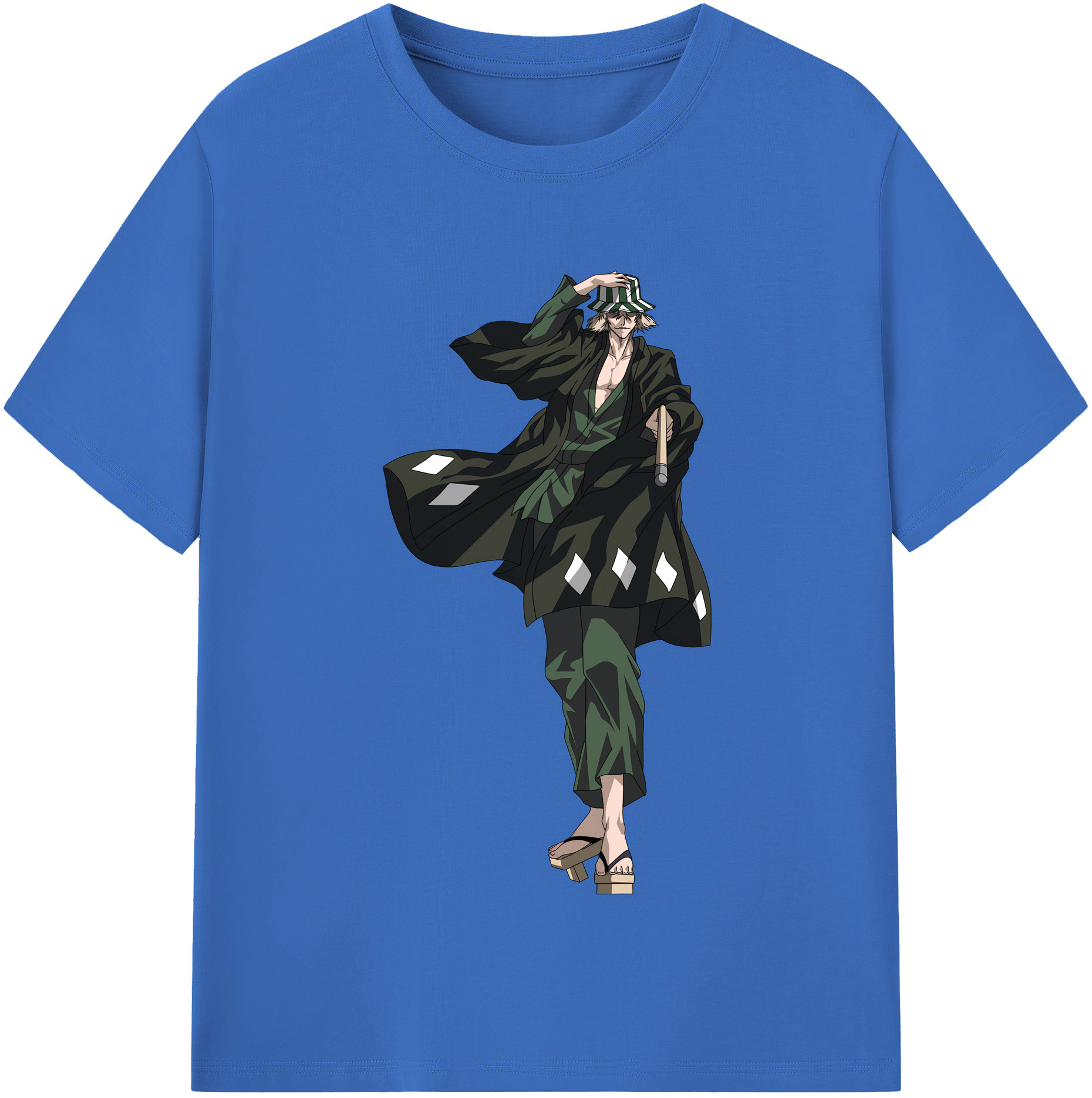 （画像用） "ブリーチ 浦原 喜助（うらはら きすけ） BLEACH Urahara Kisuke " 綿100％半袖Tシャツ（フロントプリント）