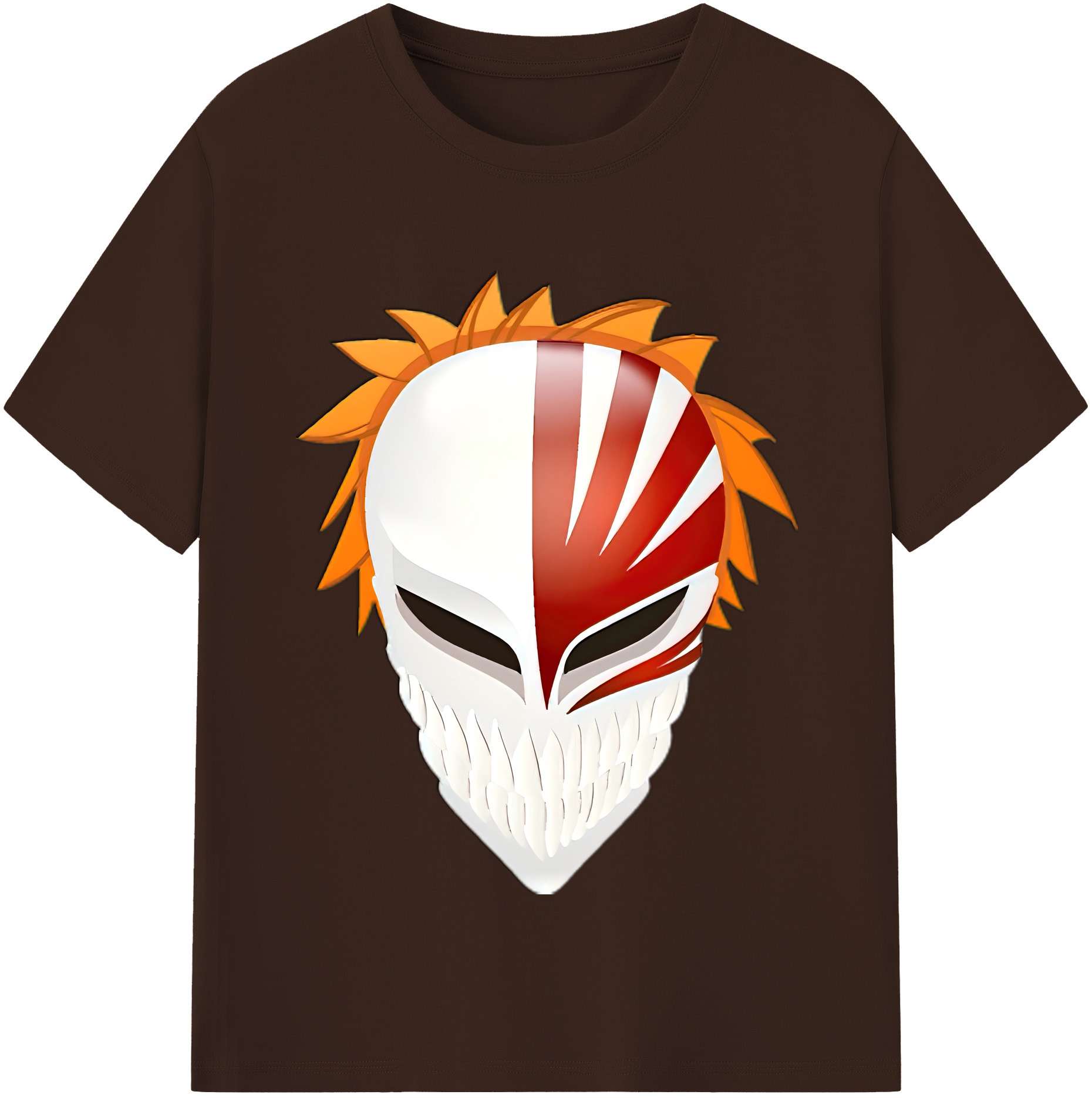 （画像用） ブリーチ 黒崎一護（くろさき いちご）BLEACH Kurosaki Ichigo 綿100％半袖Tシャツ（フロントプリント）