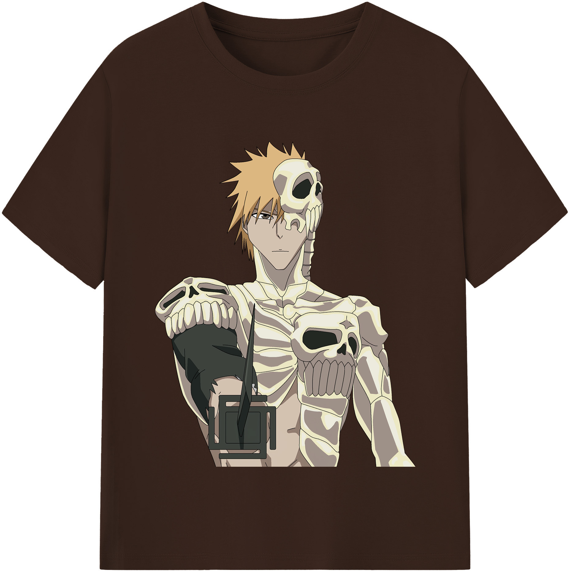 （画像用） ブリーチ 黒崎一護（くろさき いちご）BLEACH Kurosaki Ichigo 綿100％半袖Tシャツ（フロントプリント）