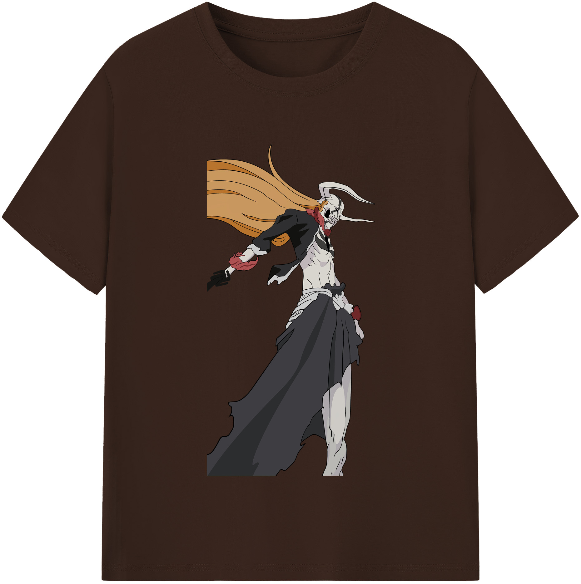 （画像用） ブリーチ 黒崎一護（くろさき いちご）BLEACH Kurosaki Ichigo 綿100％半袖Tシャツ（フロントプリント）