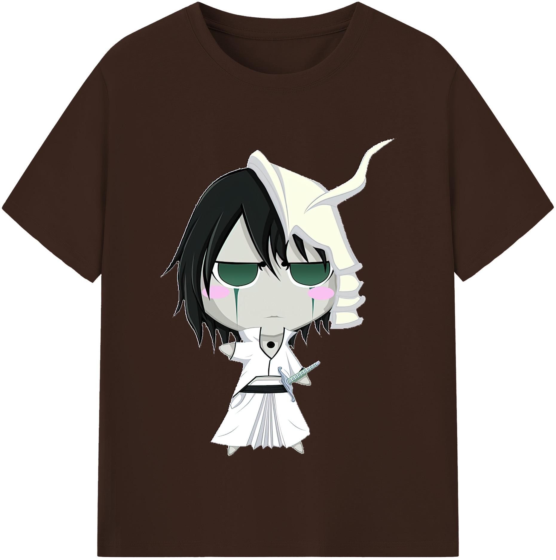 （画像用） ブリーチ ウルキオラ·シファー BLEACH Ulquiorra cifer 綿100％半袖Tシャツ（フロントプリント）