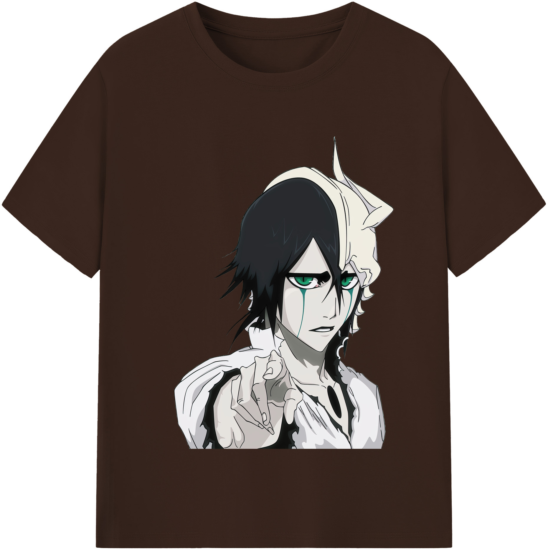 （画像用） ブリーチ ウルキオラ·シファー BLEACH Ulquiorra cifer 綿100％半袖Tシャツ（フロントプリント）