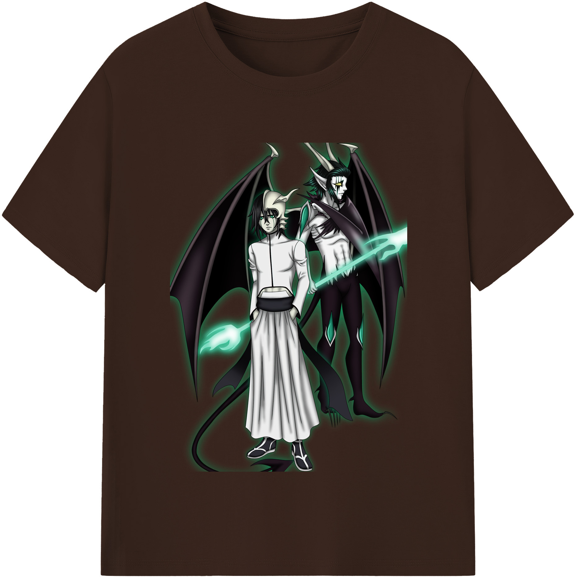 （画像用） ブリーチ ウルキオラ·シファー BLEACH Ulquiorra cifer 綿100％半袖Tシャツ（フロントプリント）