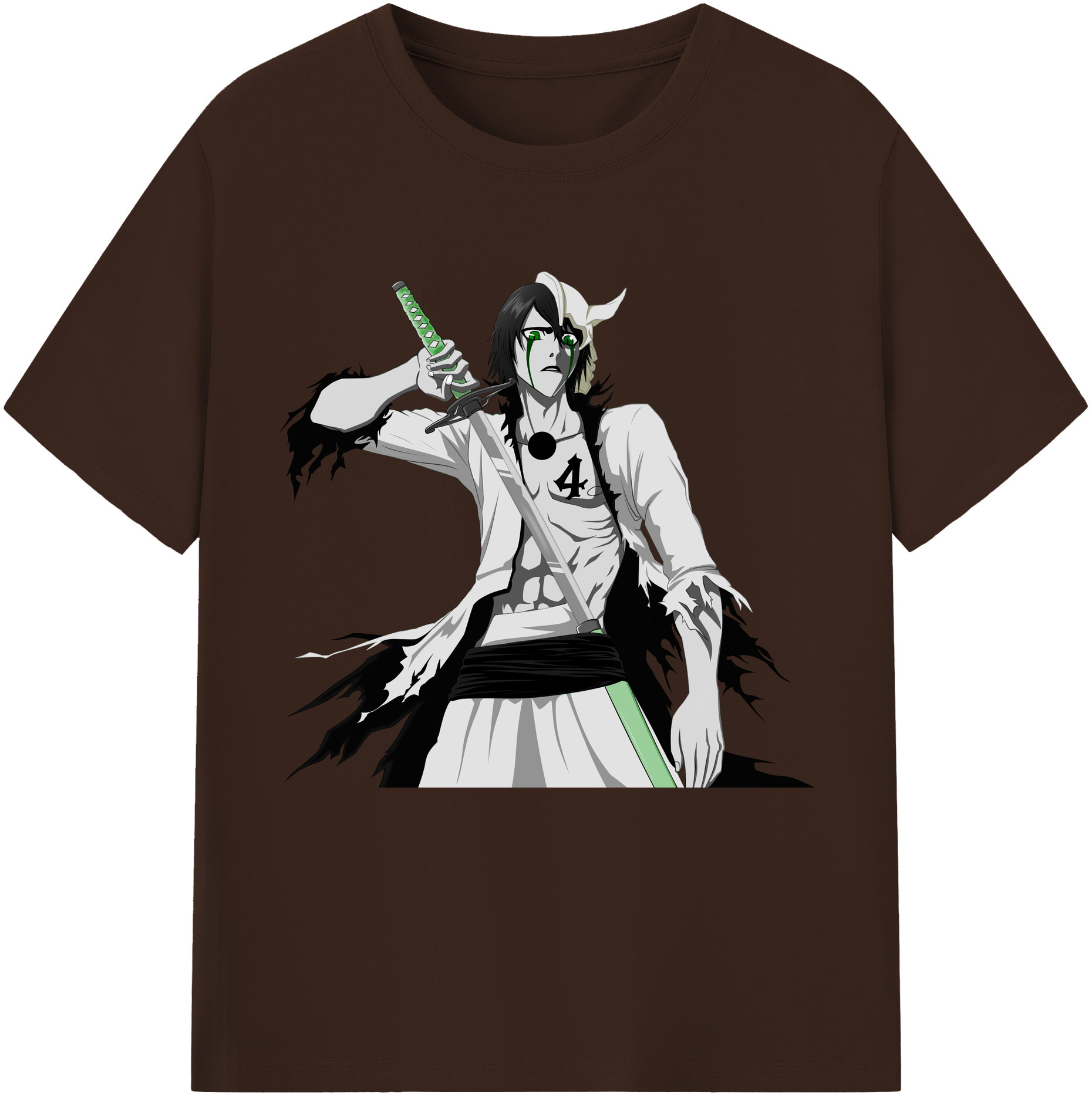 （画像用） ブリーチ ウルキオラ·シファー BLEACH Ulquiorra cifer 綿100％半袖Tシャツ（フロントプリント）