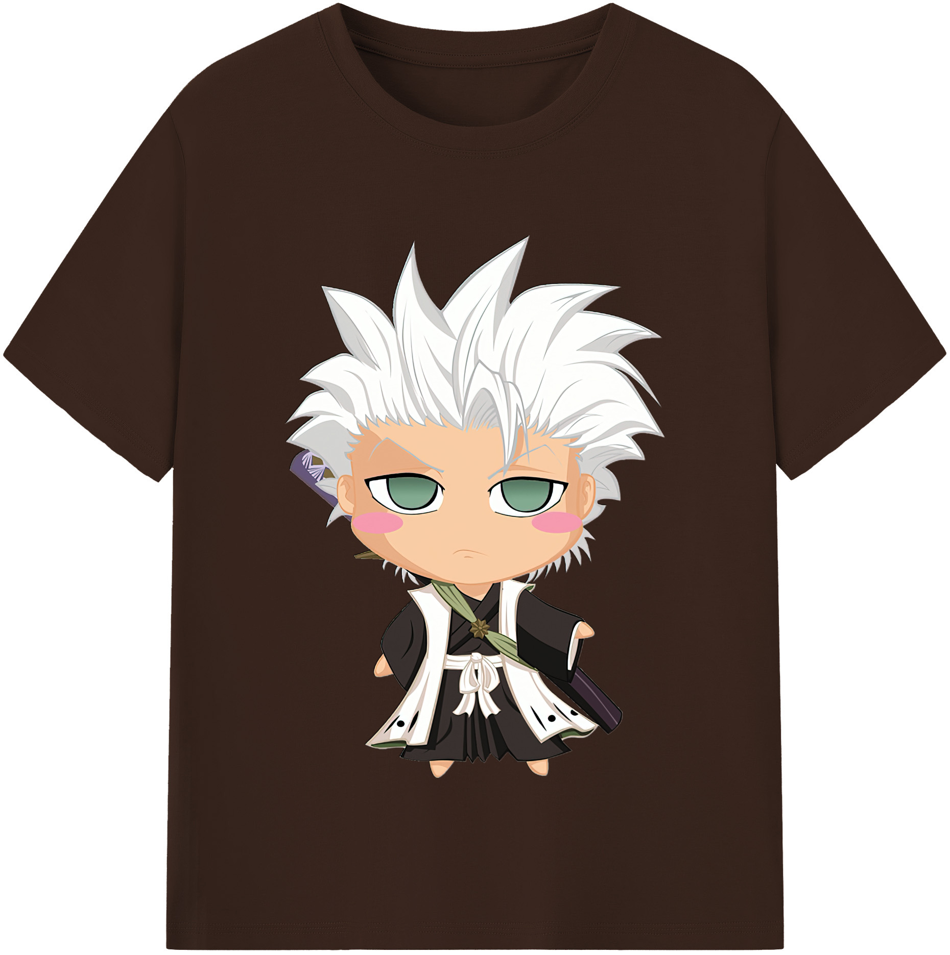 （画像用） ブリーチ 日番谷冬獅郎（ひつがや とうしろう） BLEACH Hitsugaya Toushirou 綿100％半袖Tシャツ（フロントプリント）