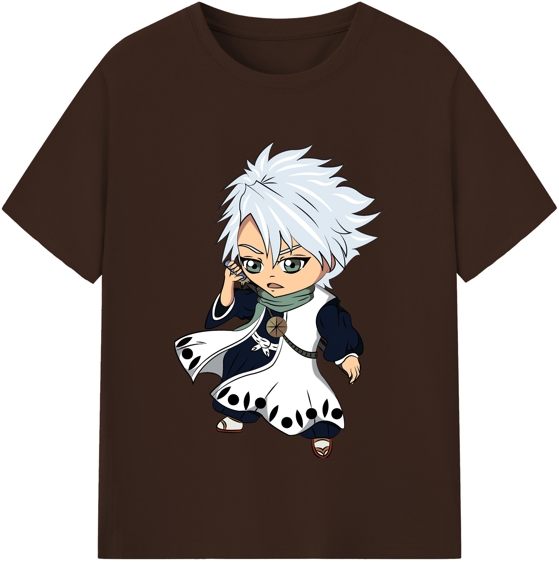 （画像用） ブリーチ 日番谷冬獅郎（ひつがや とうしろう） BLEACH Hitsugaya Toushirou 綿100％半袖Tシャツ（フロントプリント）