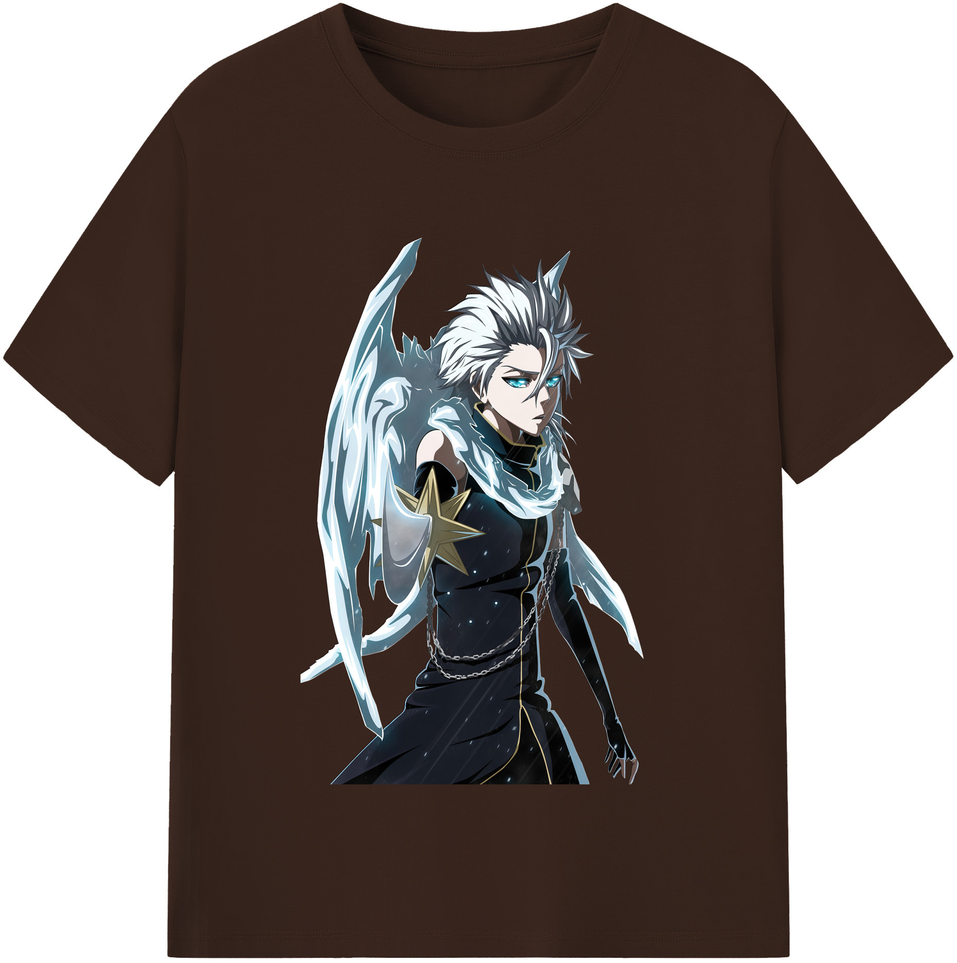 （画像用） ブリーチ 日番谷冬獅郎（ひつがや とうしろう） BLEACH Hitsugaya Toushirou 綿100％半袖Tシャツ（フロントプリント）