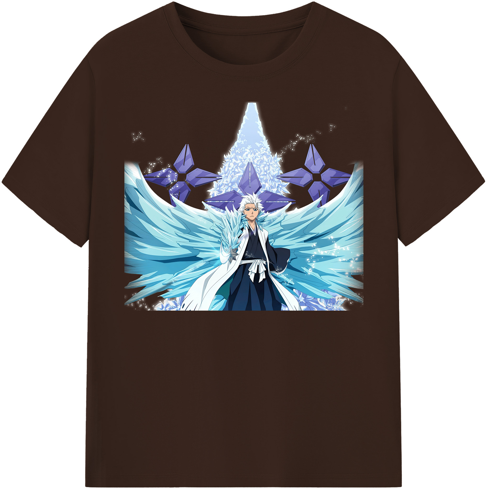 （画像用） ブリーチ 日番谷冬獅郎（ひつがや とうしろう） BLEACH Hitsugaya Toushirou 綿100％半袖Tシャツ（フロントプリント）