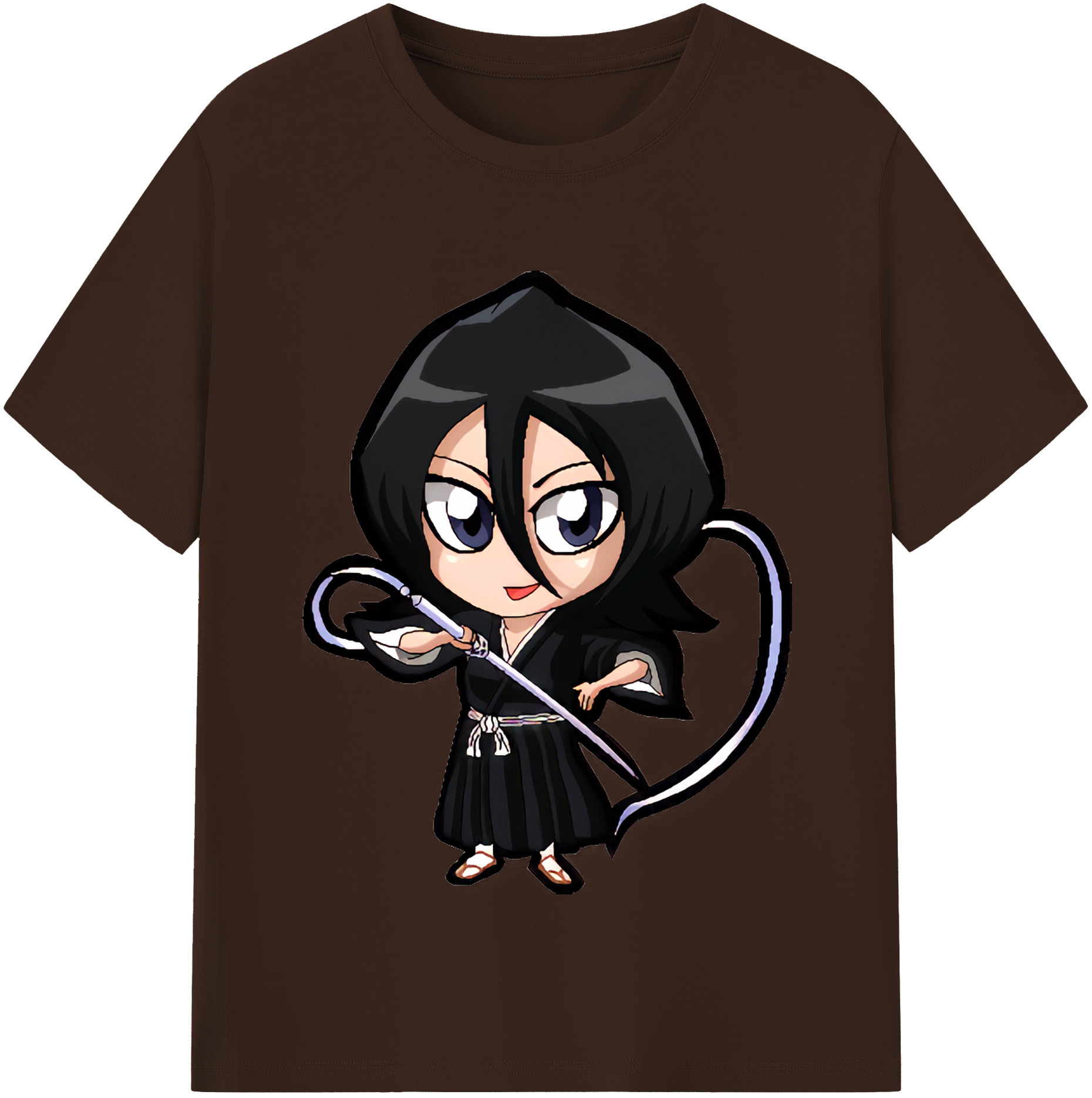 （画像用） ブリーチ 朽木ルキア BLEACH Kuchiki Rukia 綿100％半袖Tシャツ（フロントプリント）