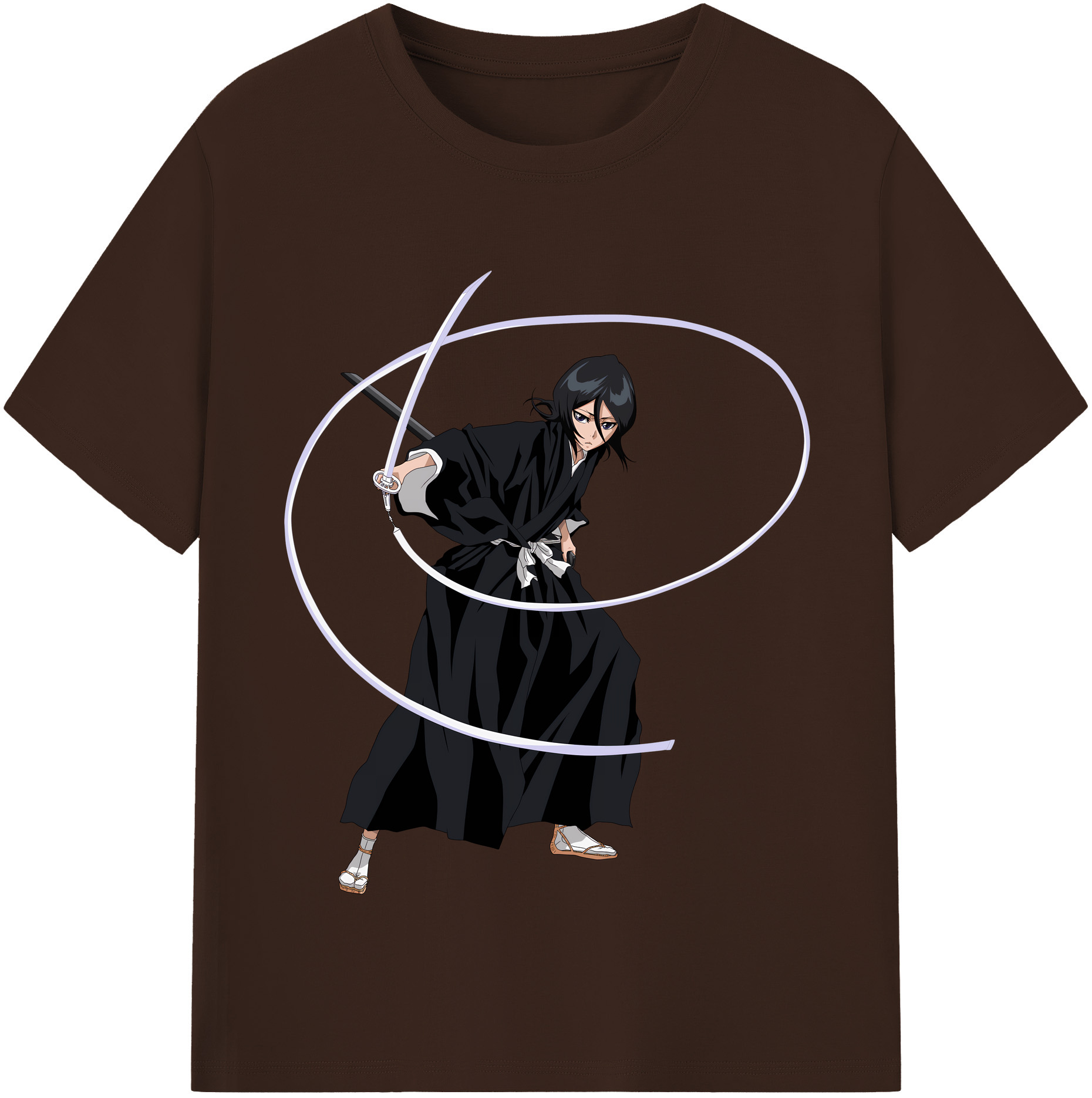 （画像用） ブリーチ 朽木ルキア BLEACH Kuchiki Rukia 綿100％半袖Tシャツ（フロントプリント）