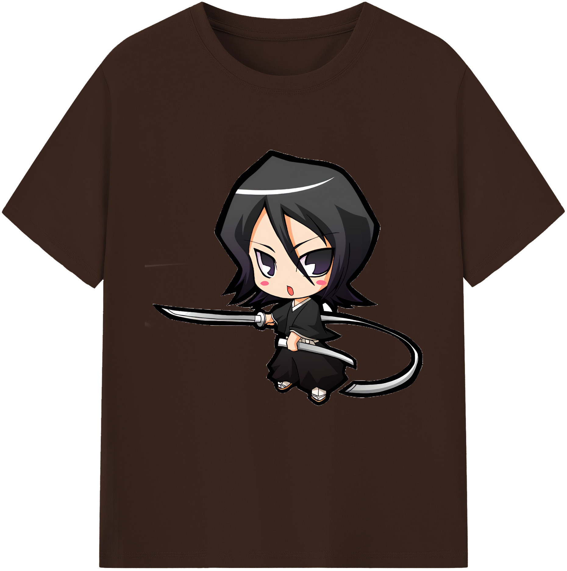 （画像用） ブリーチ 朽木ルキア BLEACH Kuchiki Rukia 綿100％半袖Tシャツ（フロントプリント）