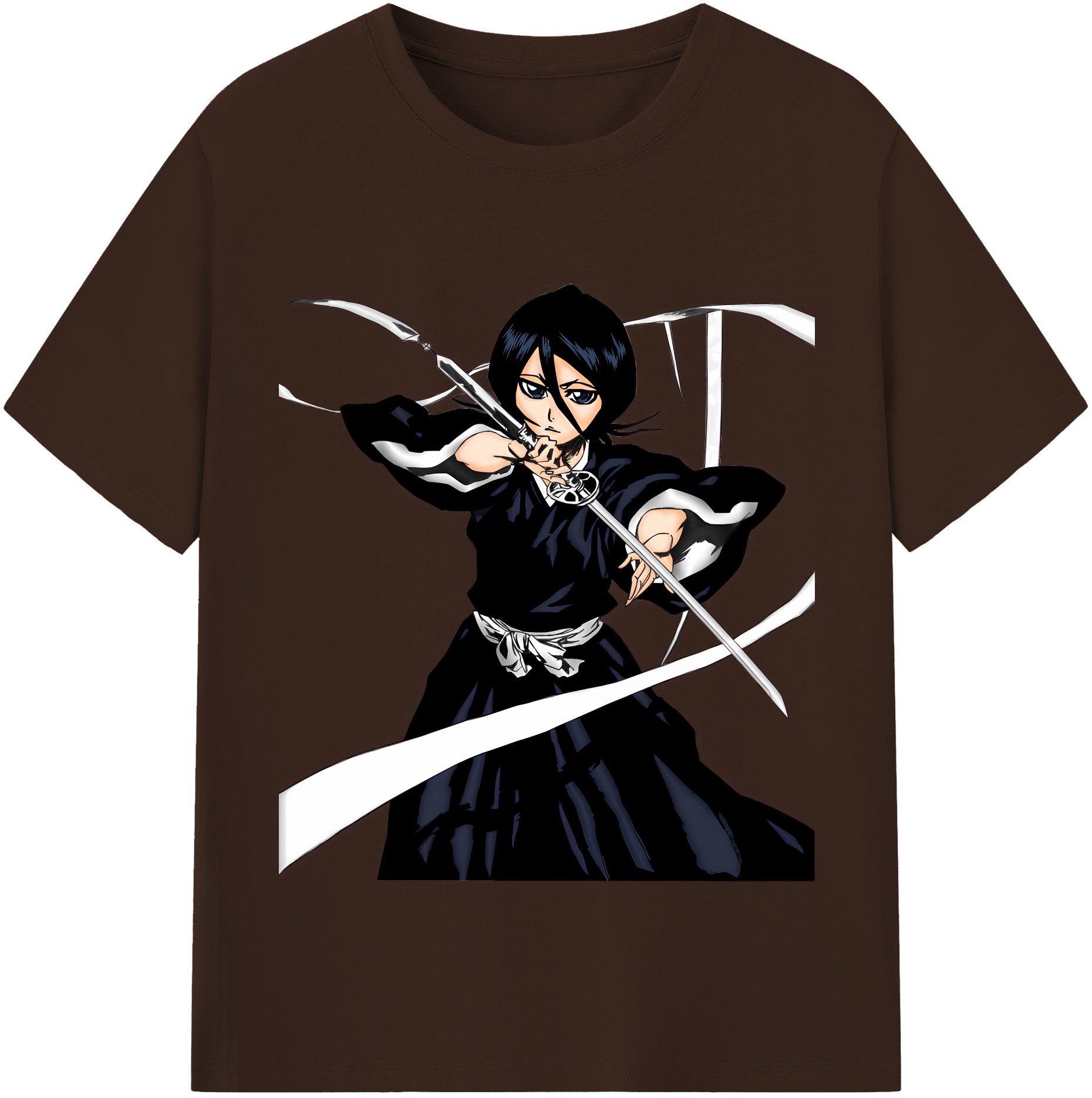 （画像用） ブリーチ 朽木ルキア BLEACH Kuchiki Rukia 綿100％半袖Tシャツ（フロントプリント）
