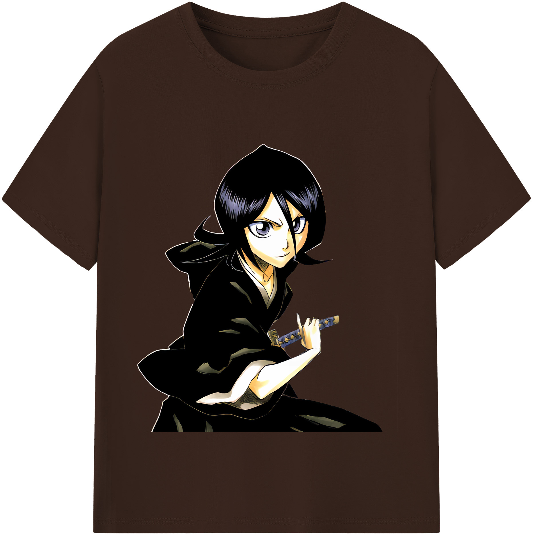 （画像用） ブリーチ 朽木ルキア BLEACH Kuchiki Rukia 綿100％半袖Tシャツ（フロントプリント）