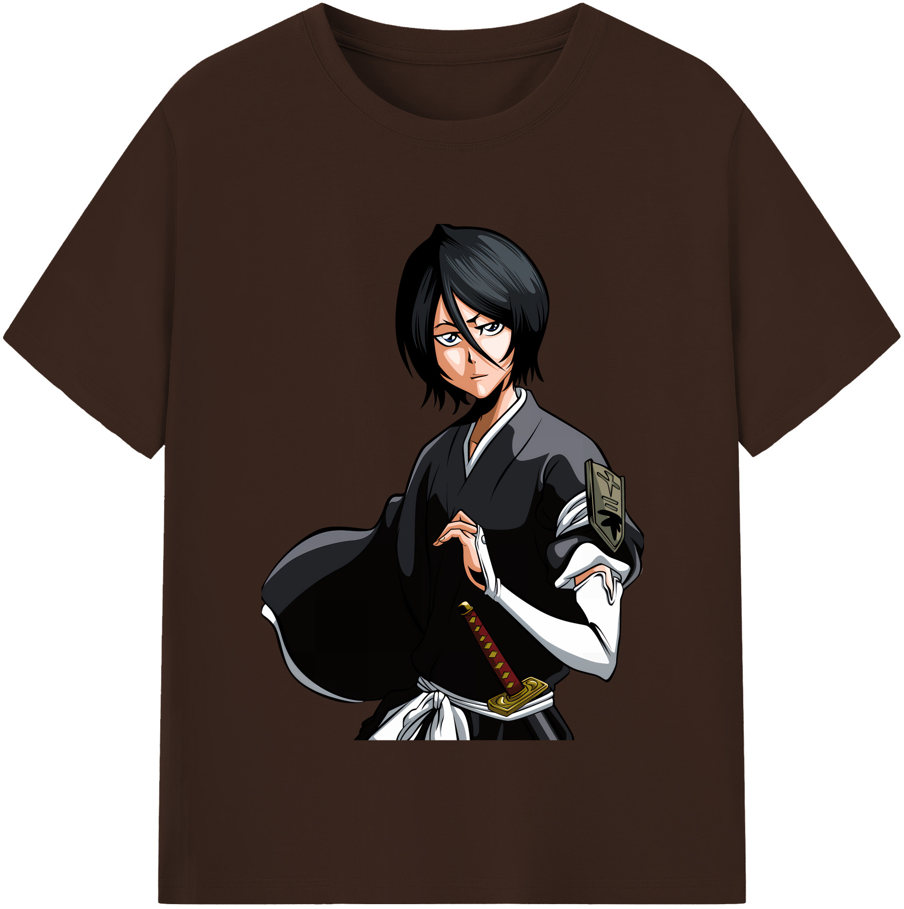 （画像用） ブリーチ 朽木ルキア BLEACH Kuchiki Rukia 綿100％半袖Tシャツ（フロントプリント）