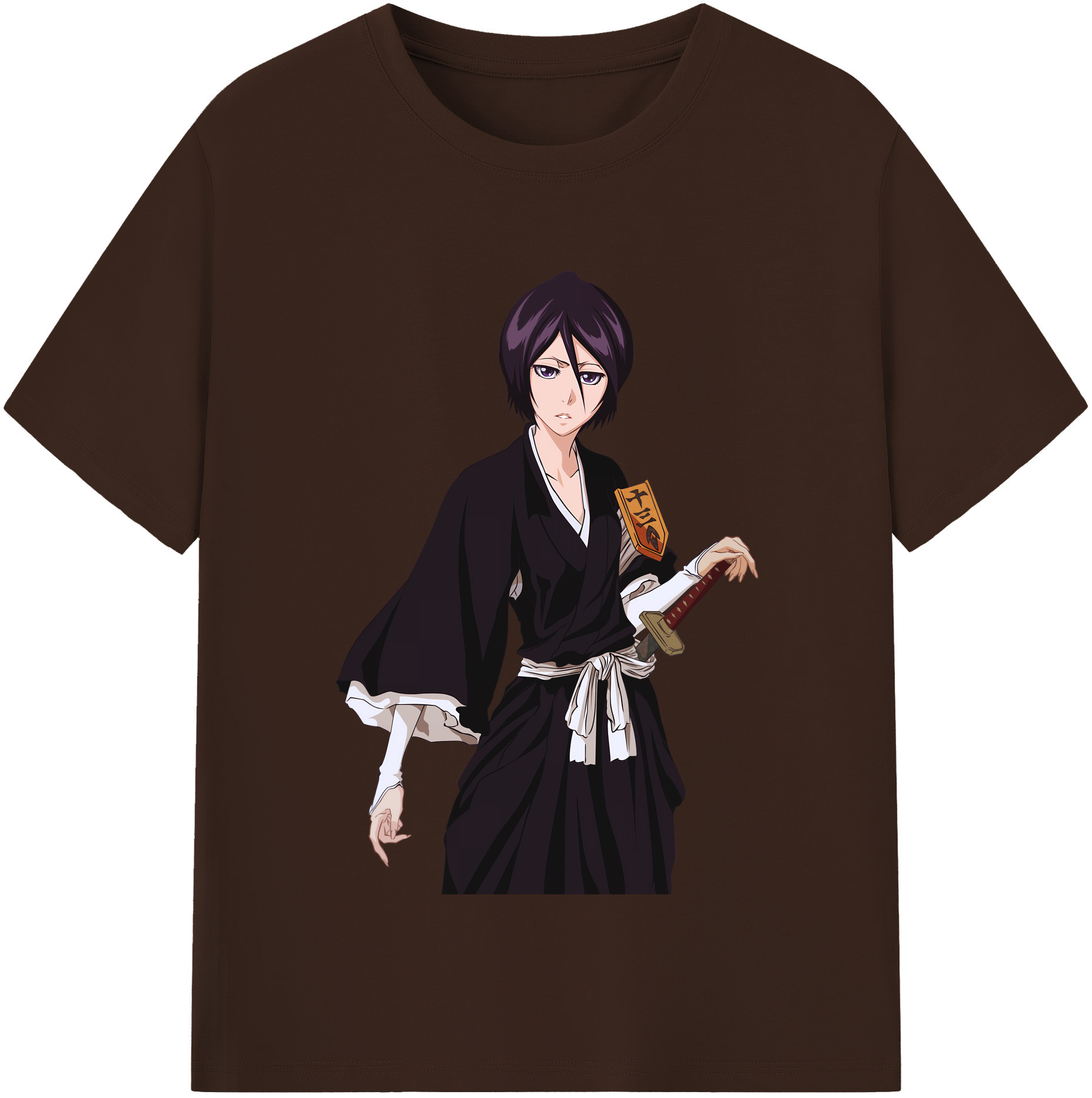 （画像用） ブリーチ 朽木ルキア BLEACH Kuchiki Rukia 綿100％半袖Tシャツ（フロントプリント）