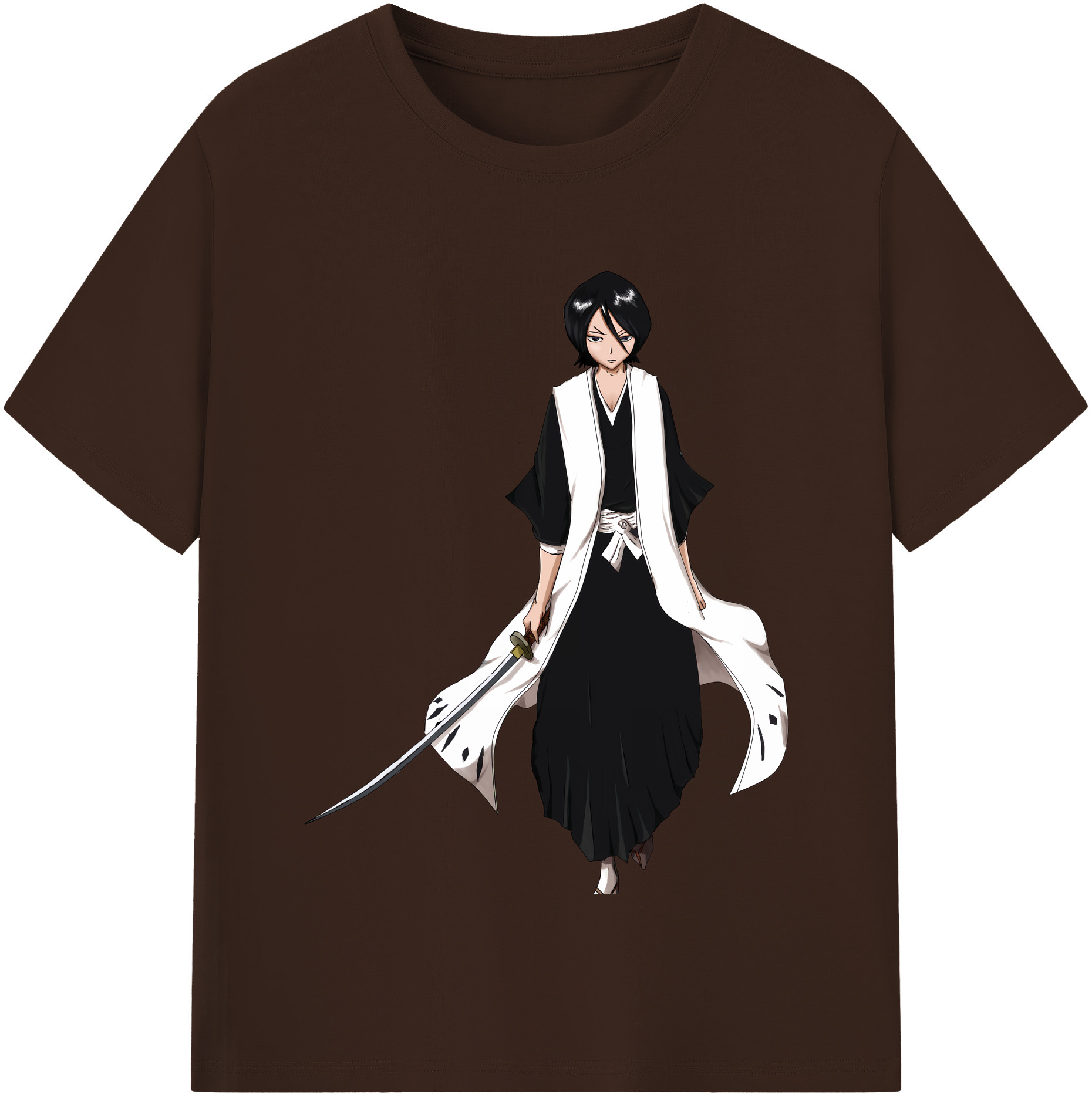 （画像用） ブリーチ 朽木ルキア BLEACH Kuchiki Rukia 綿100％半袖Tシャツ（フロントプリント）