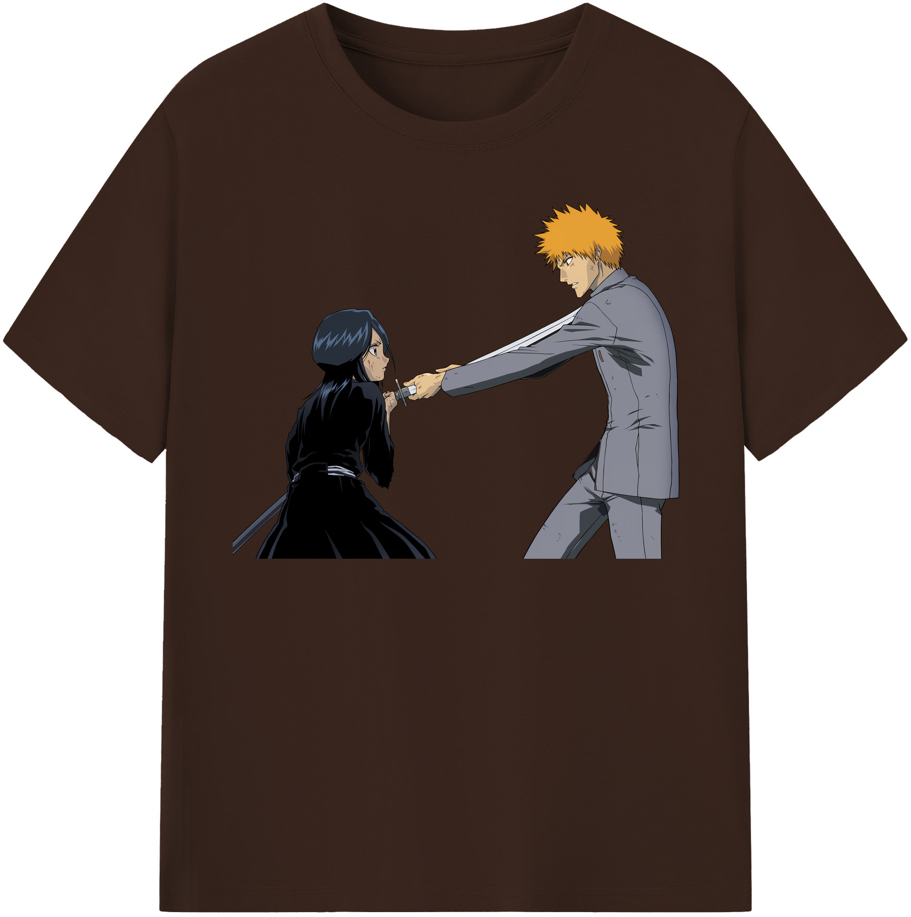 （画像用） ブリーチ 朽木ルキア BLEACH Kuchiki Rukia 綿100％半袖Tシャツ（フロントプリント）