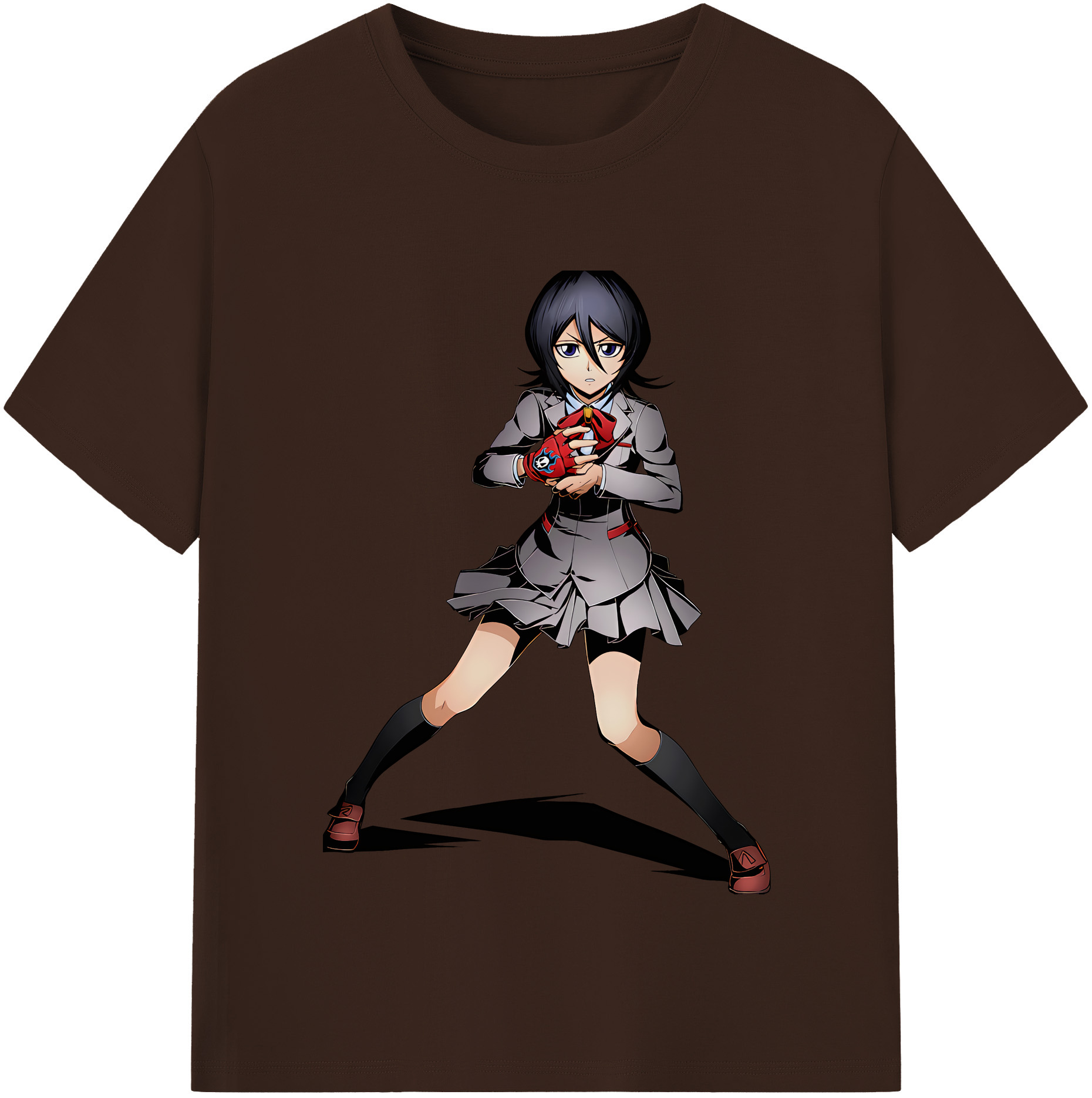 （画像用） ブリーチ 朽木ルキア BLEACH Kuchiki Rukia 綿100％半袖Tシャツ（フロントプリント）