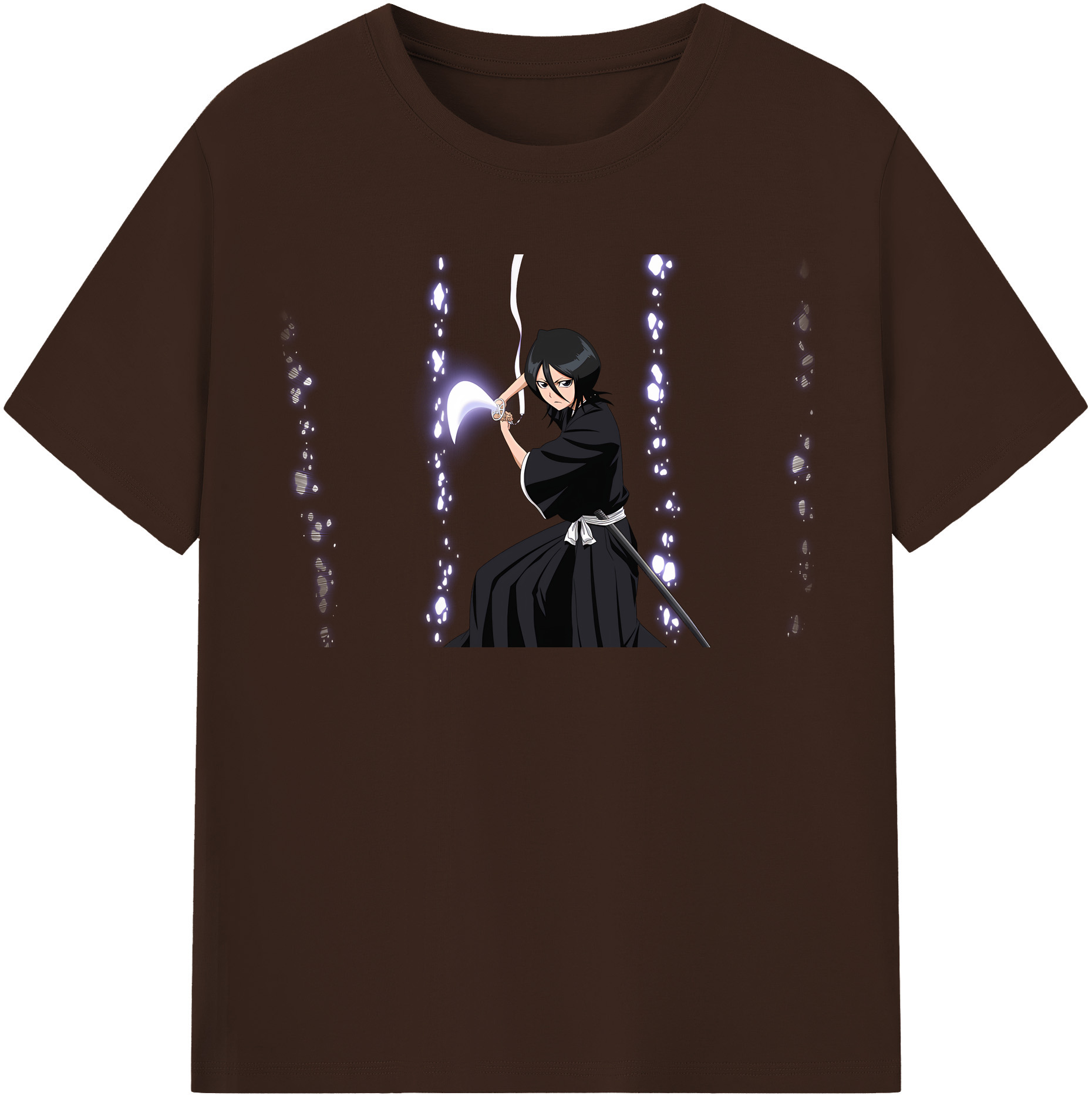 （画像用） ブリーチ 朽木ルキア BLEACH Kuchiki Rukia 綿100％半袖Tシャツ（フロントプリント）