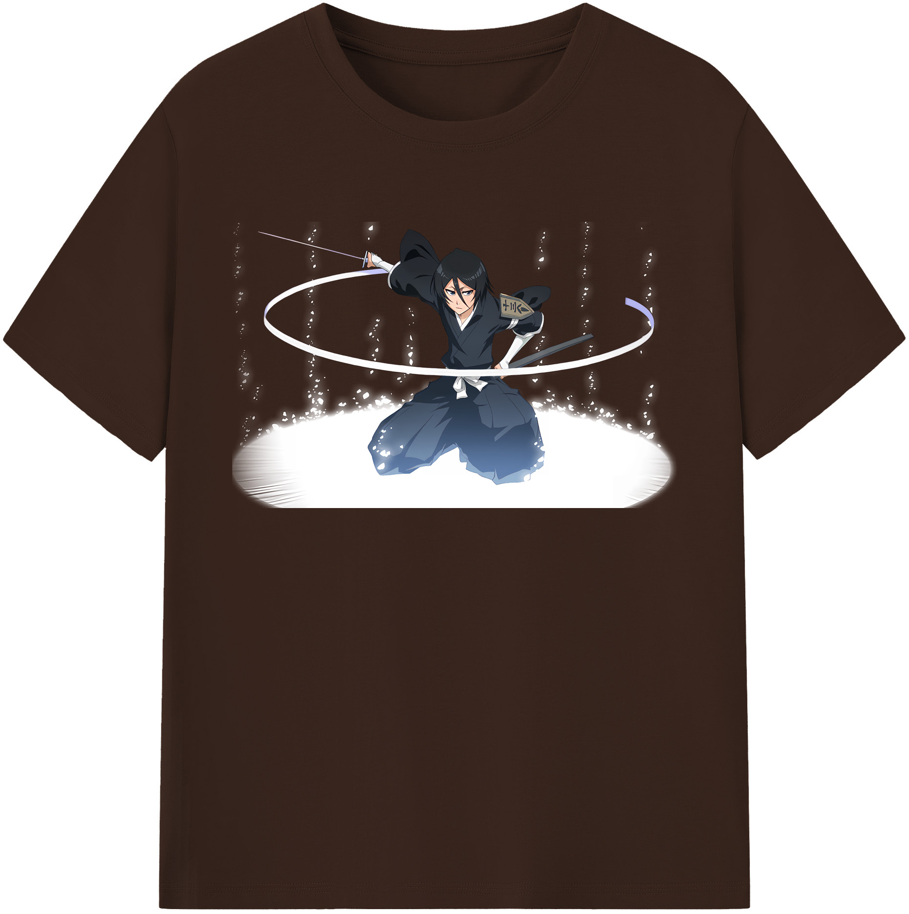 （画像用） ブリーチ 朽木ルキア BLEACH Kuchiki Rukia 綿100％半袖Tシャツ（フロントプリント）