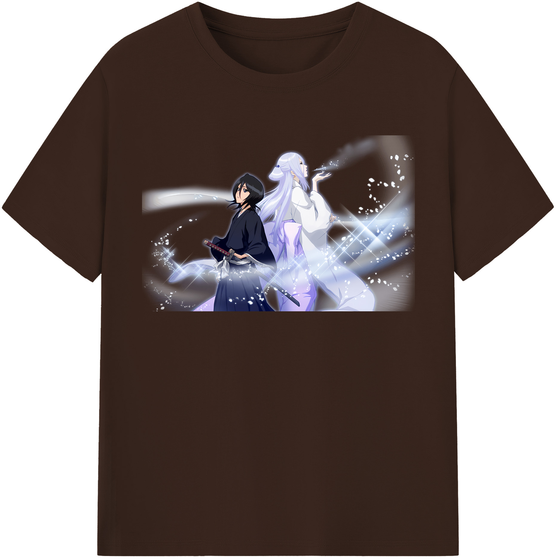 （画像用） ブリーチ 朽木ルキア BLEACH Kuchiki Rukia 綿100％半袖Tシャツ（フロントプリント）