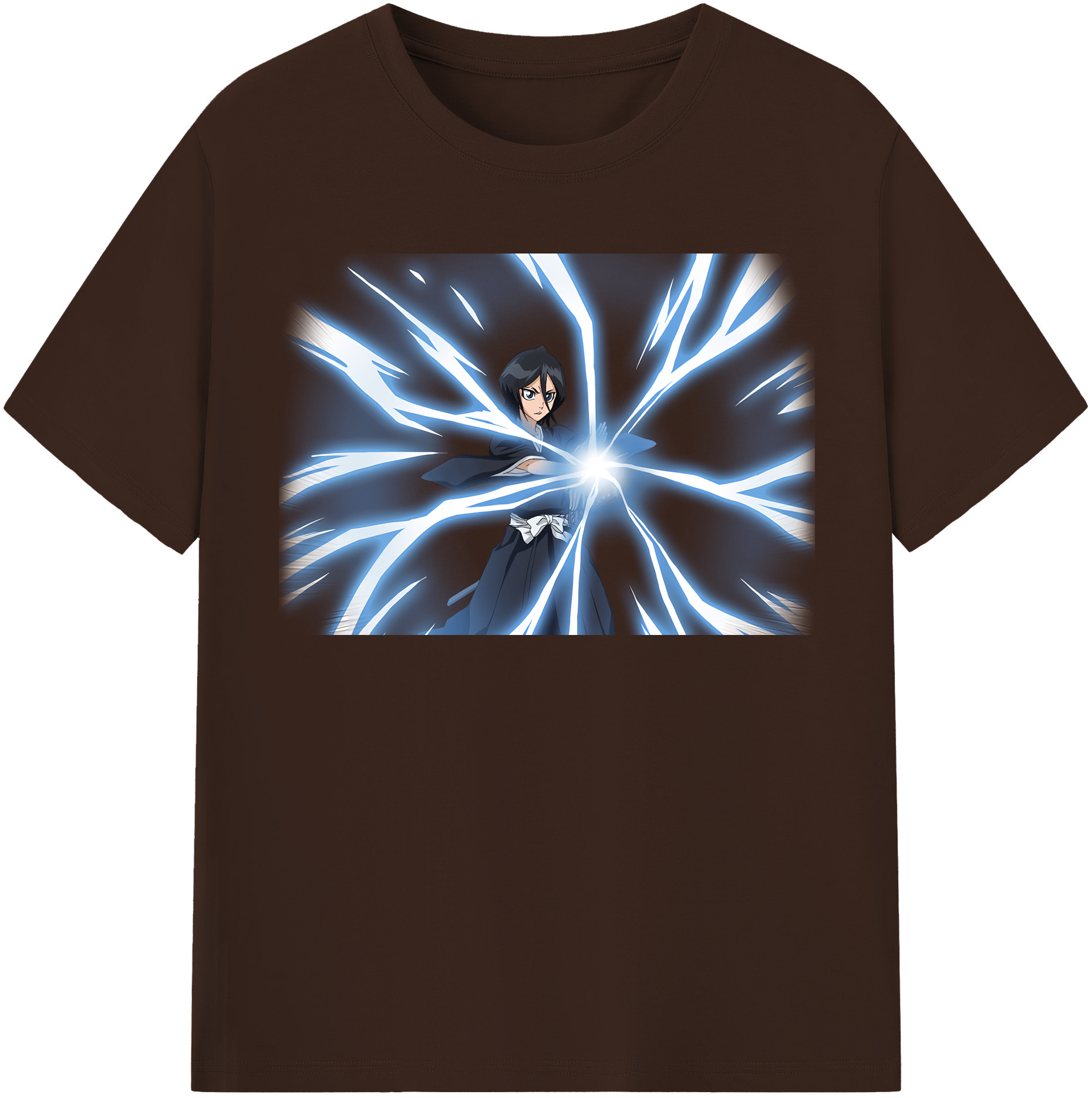 （画像用） ブリーチ 朽木ルキア BLEACH Kuchiki Rukia 綿100％半袖Tシャツ（フロントプリント）