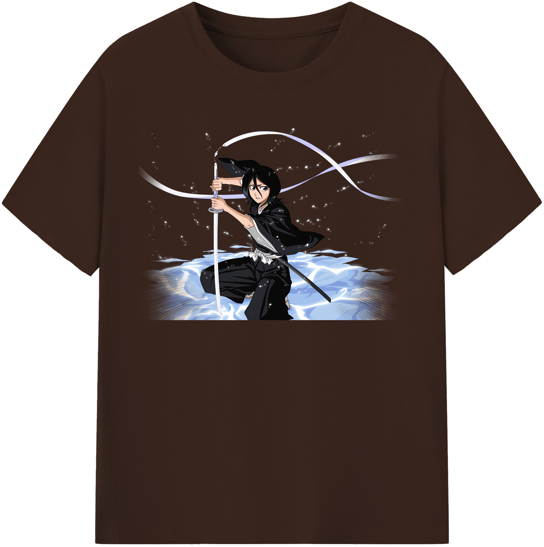 （画像用） ブリーチ 朽木ルキア BLEACH Kuchiki Rukia 綿100％半袖Tシャツ（フロントプリント）