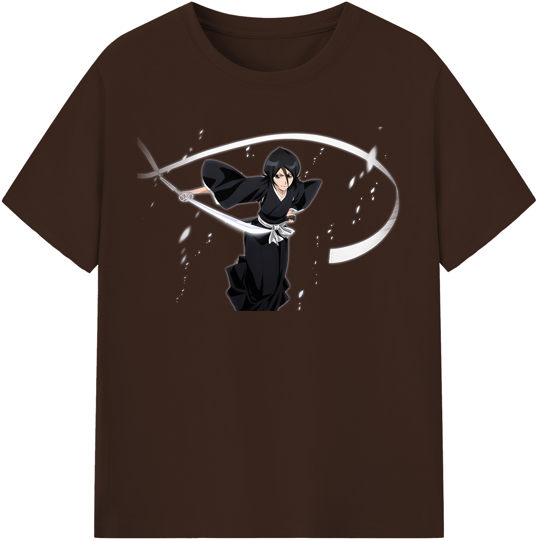 （画像用） ブリーチ 朽木ルキア BLEACH Kuchiki Rukia 綿100％半袖Tシャツ（フロントプリント）