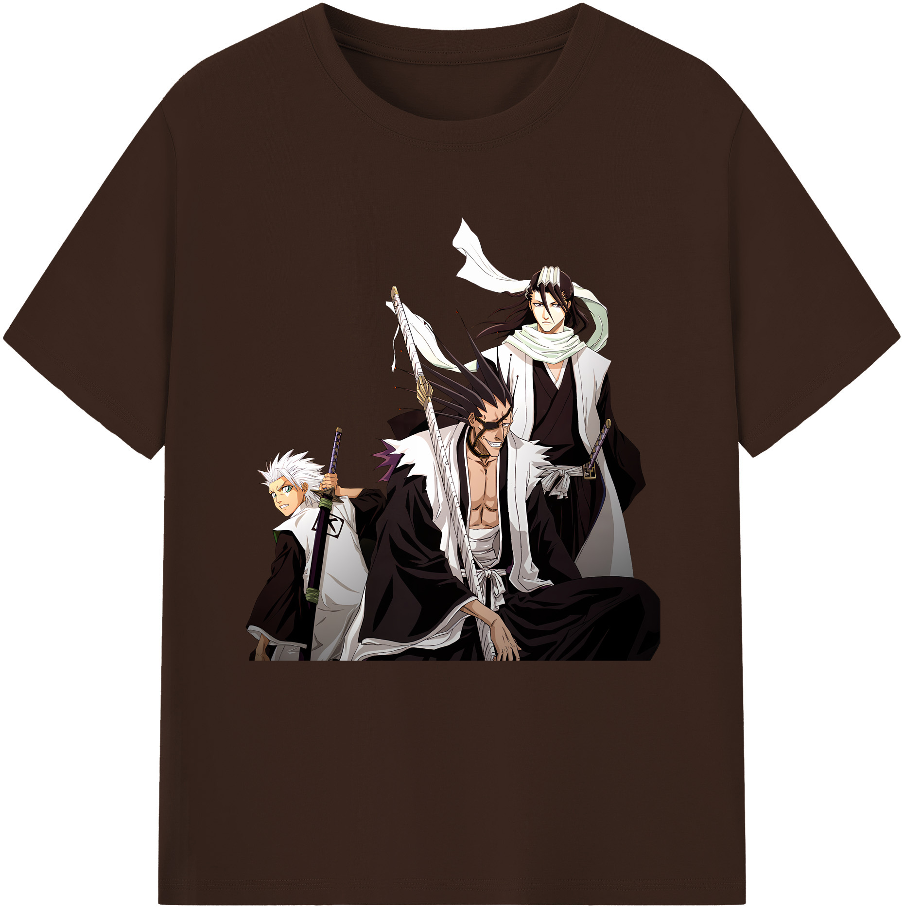 （画像用） ブリーチ ざらき けんぱち BLEACH Zaraki Kenpachi 綿100％半袖Tシャツ（フロントプリント）