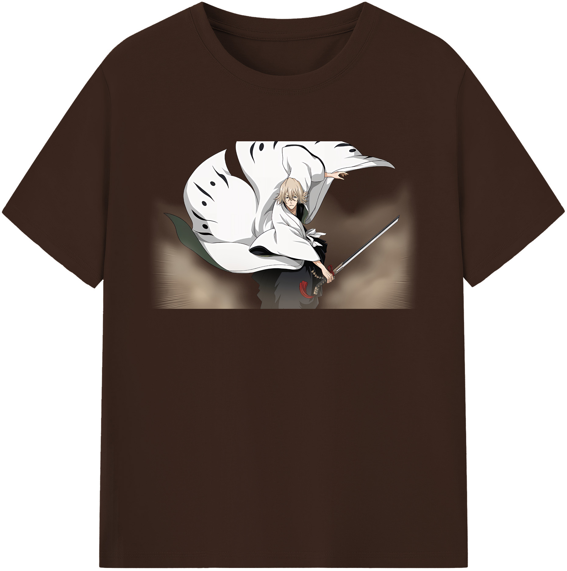 （画像用） "ブリーチ 浦原 喜助（うらはら きすけ） BLEACH Urahara Kisuke " 綿100％半袖Tシャツ（フロントプリント）