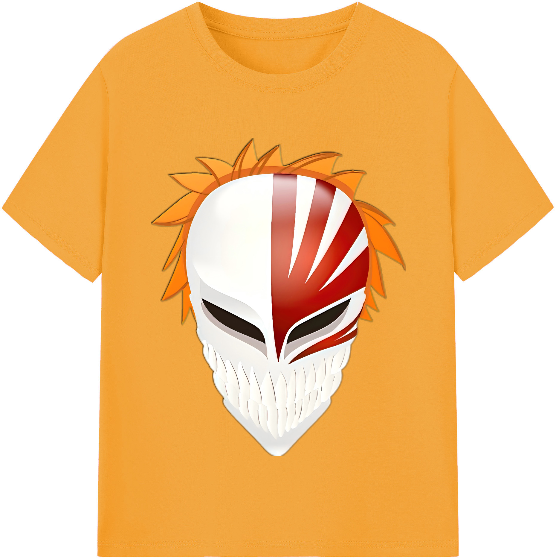 （画像用） ブリーチ 黒崎一護（くろさき いちご）BLEACH Kurosaki Ichigo 綿100％半袖Tシャツ（フロントプリント）