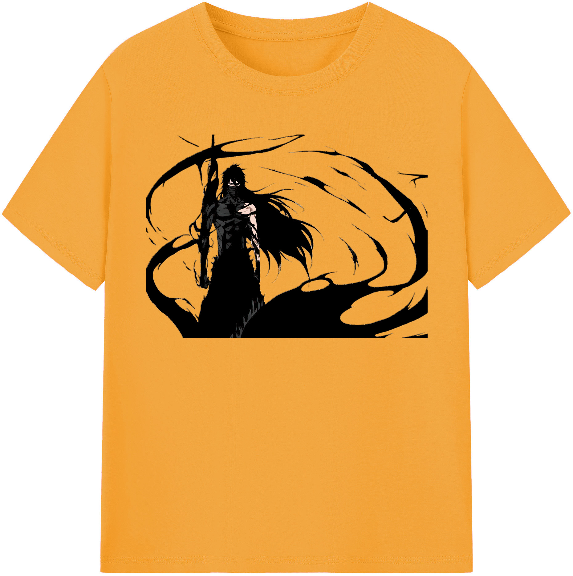 （画像用） ブリーチ 黒崎一護（くろさき いちご）BLEACH Kurosaki Ichigo 綿100％半袖Tシャツ（フロントプリント）