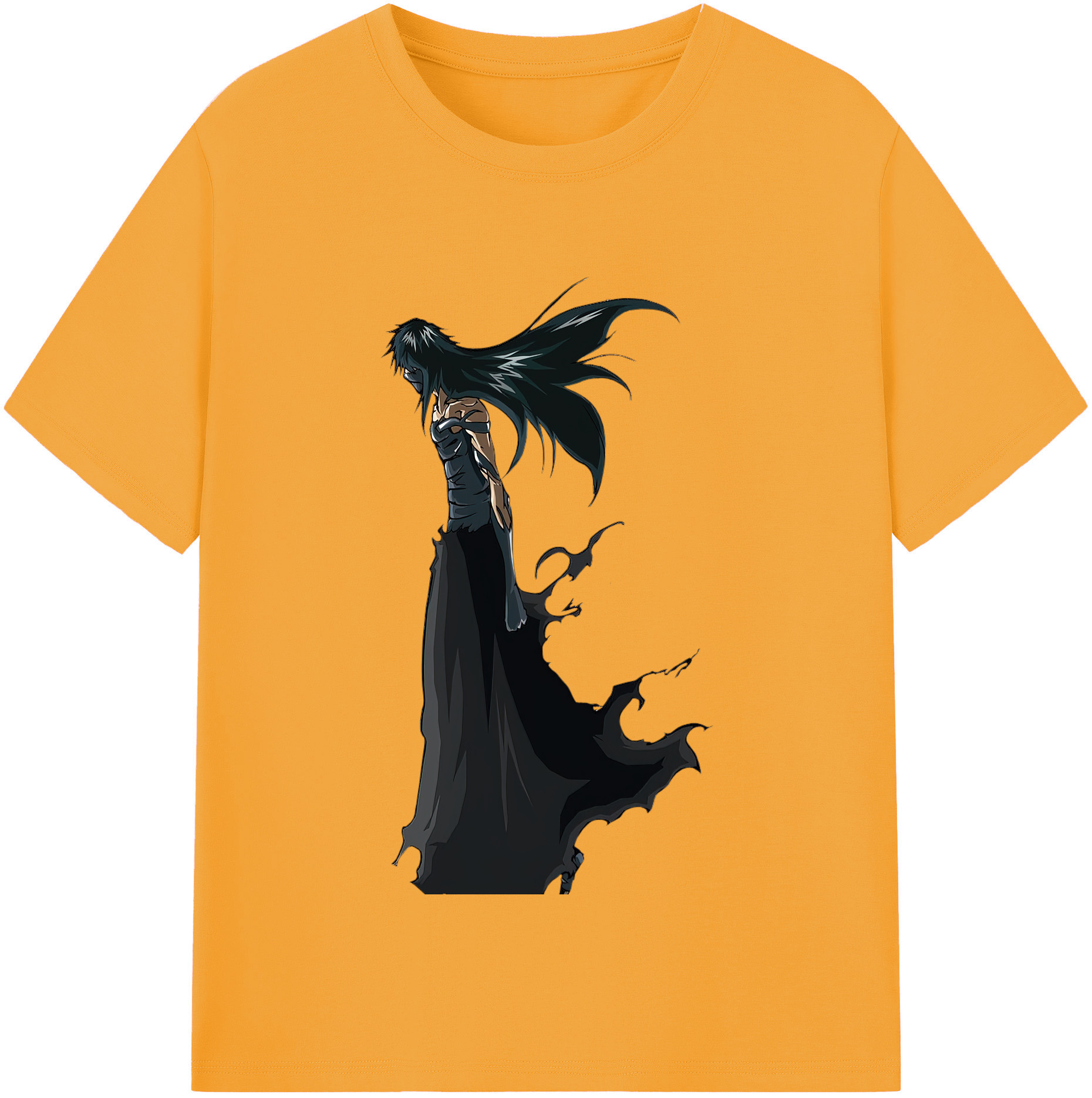 （画像用） ブリーチ 黒崎一護（くろさき いちご）BLEACH Kurosaki Ichigo 綿100％半袖Tシャツ（フロントプリント）