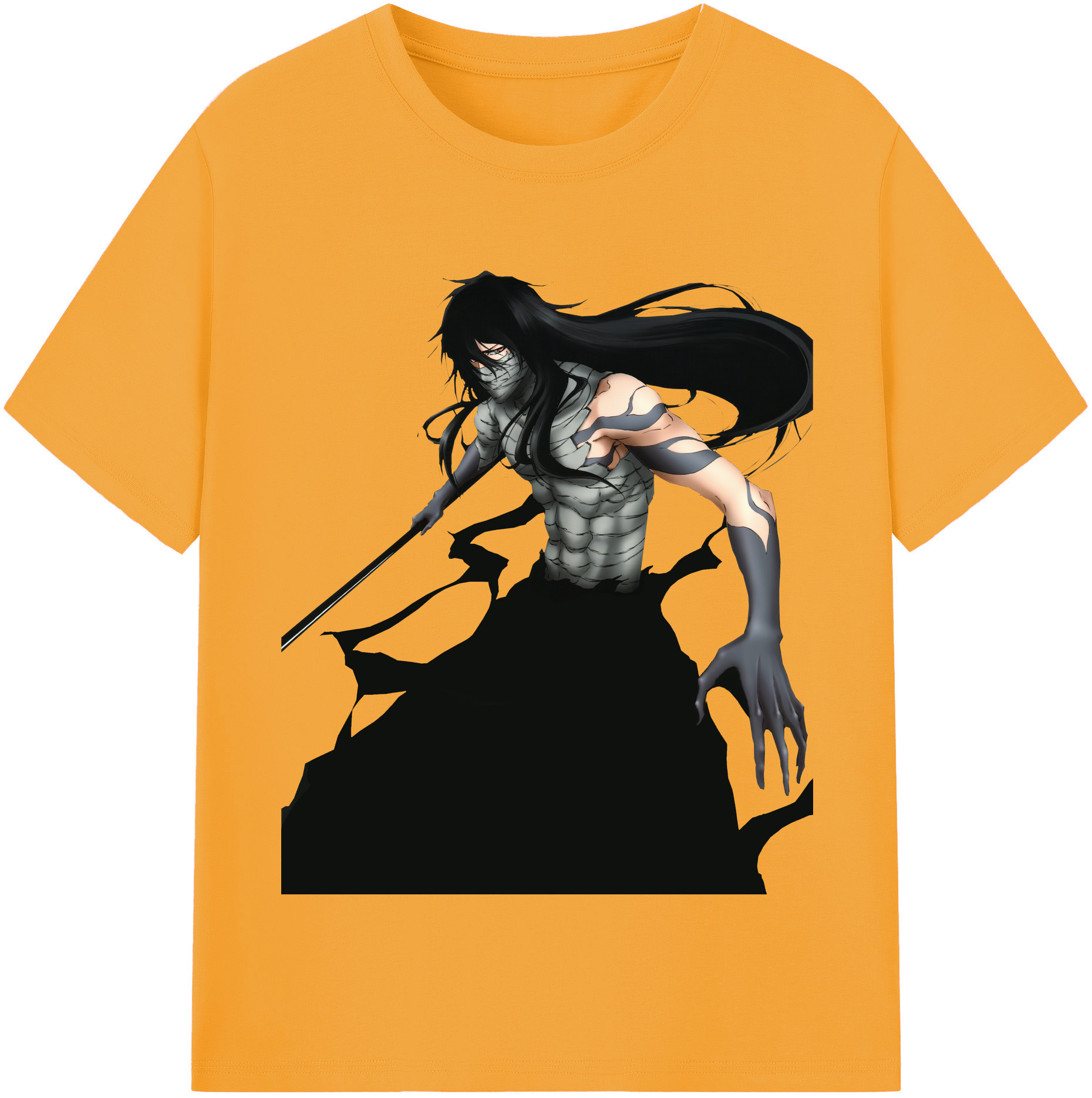（画像用） ブリーチ 黒崎一護（くろさき いちご）BLEACH Kurosaki Ichigo 綿100％半袖Tシャツ（フロントプリント）