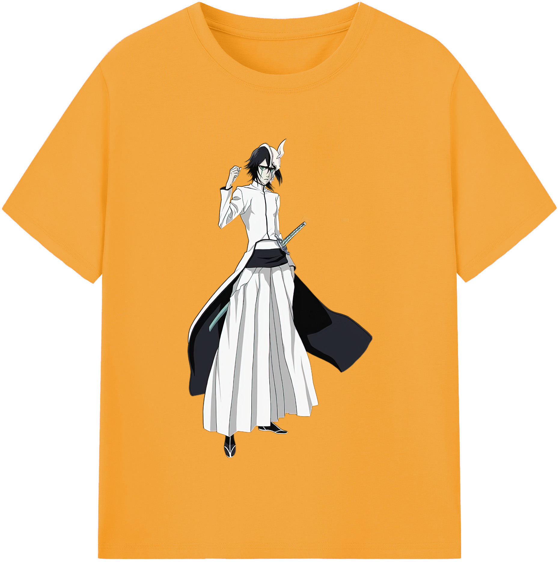 （画像用） ブリーチ ウルキオラ·シファー BLEACH Ulquiorra cifer 綿100％半袖Tシャツ（フロントプリント）