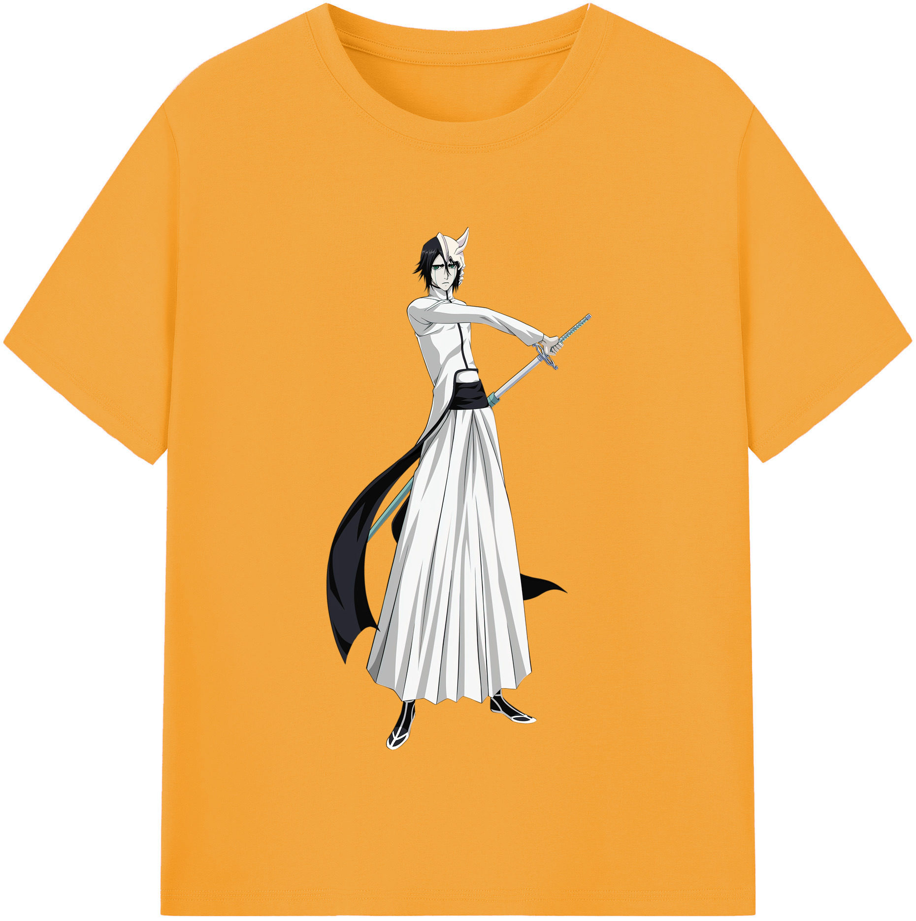 （画像用） ブリーチ ウルキオラ·シファー BLEACH Ulquiorra cifer 綿100％半袖Tシャツ（フロントプリント）