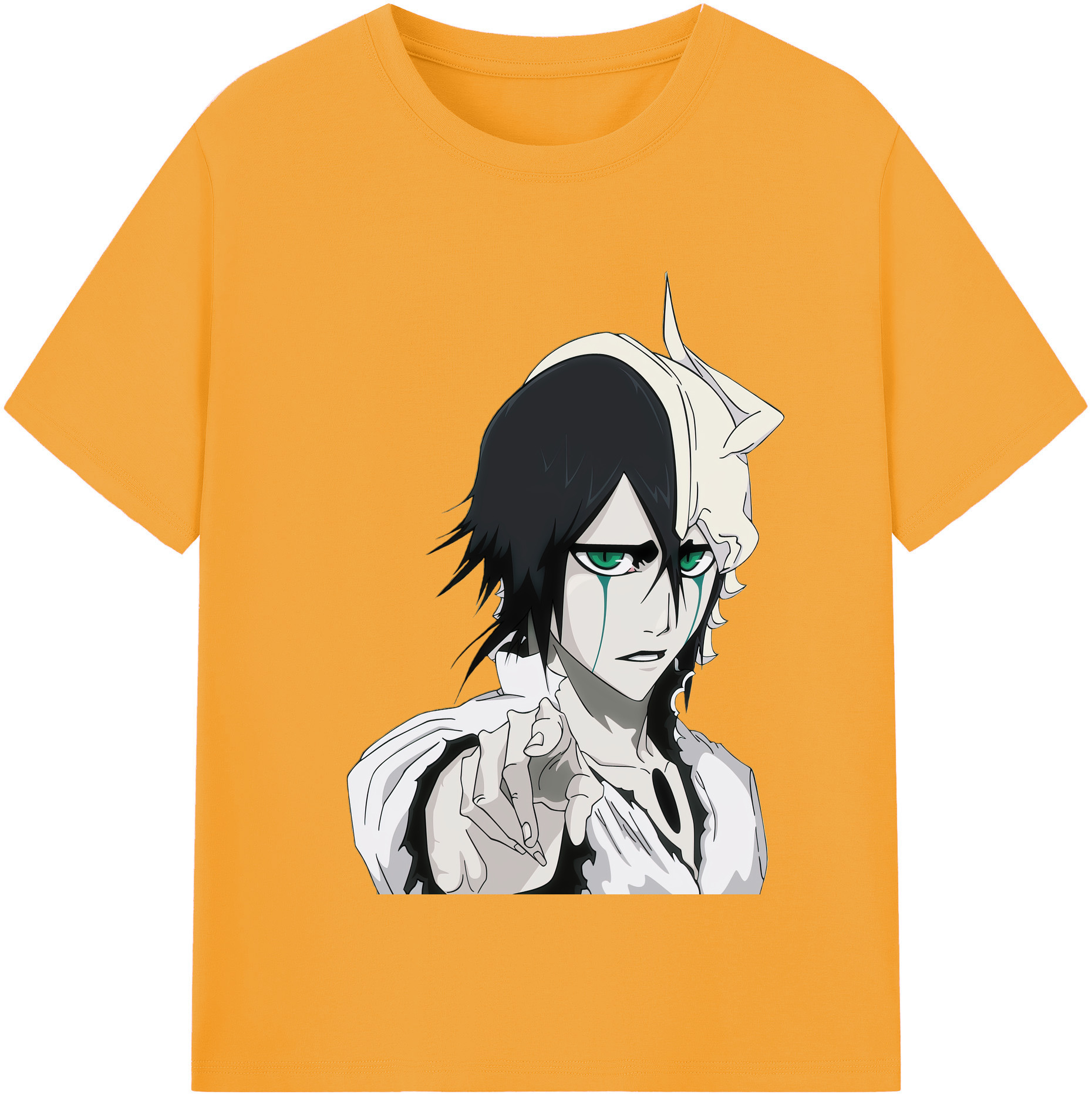 （画像用） ブリーチ ウルキオラ·シファー BLEACH Ulquiorra cifer 綿100％半袖Tシャツ（フロントプリント）