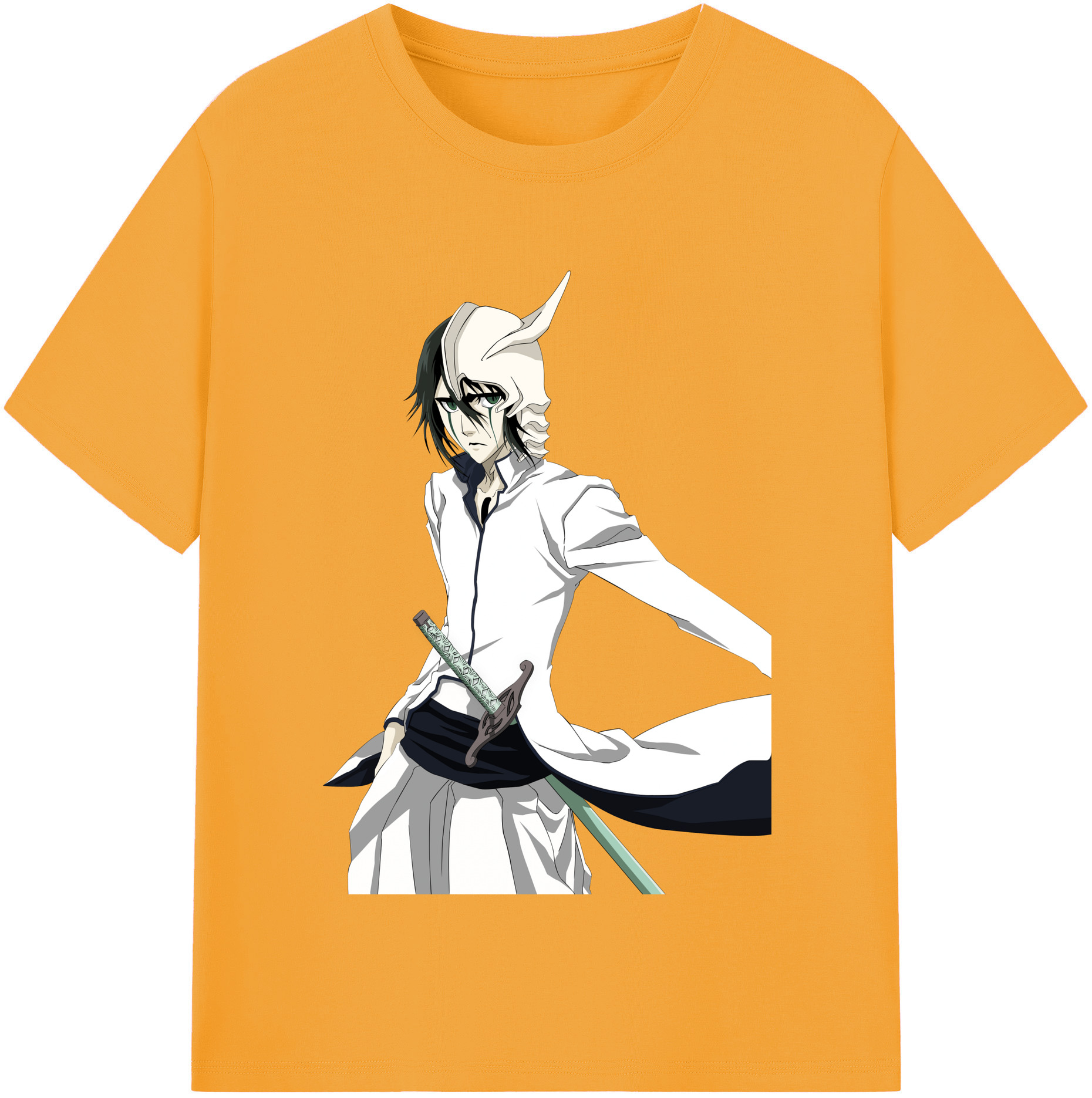 （画像用） ブリーチ ウルキオラ·シファー BLEACH Ulquiorra cifer 綿100％半袖Tシャツ（フロントプリント）