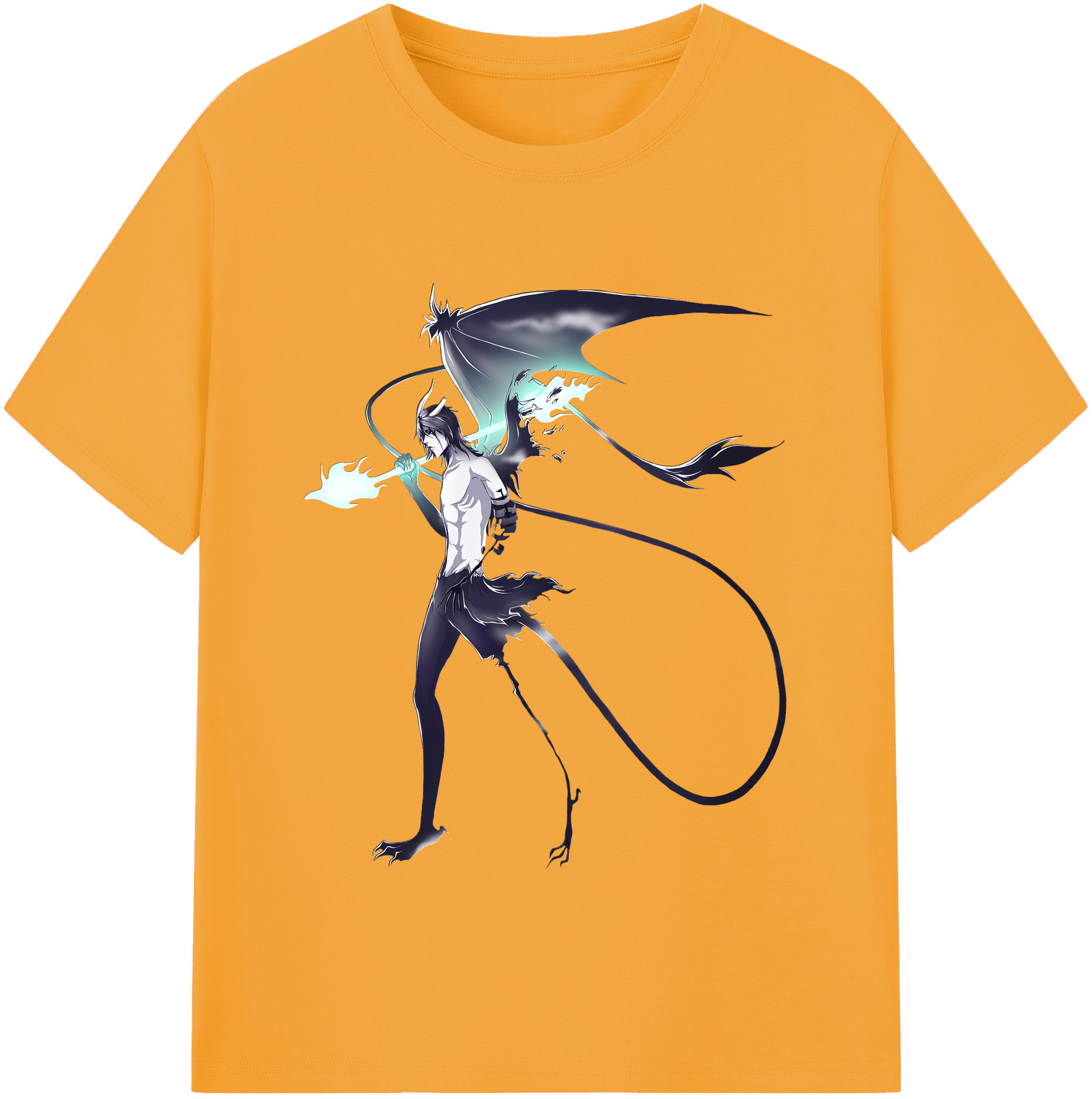 （画像用） ブリーチ ウルキオラ·シファー BLEACH Ulquiorra cifer 綿100％半袖Tシャツ（フロントプリント）