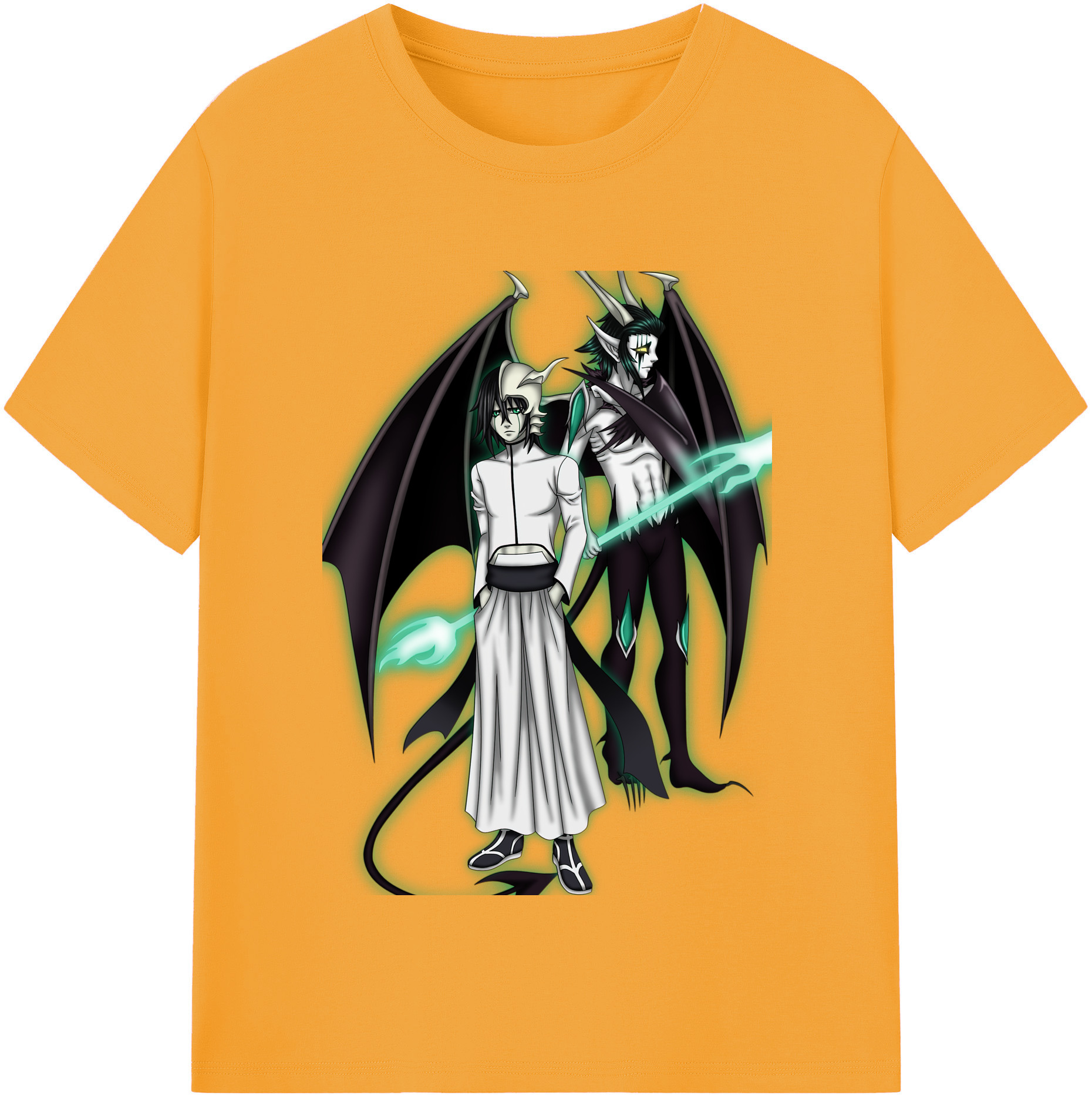 （画像用） ブリーチ ウルキオラ·シファー BLEACH Ulquiorra cifer 綿100％半袖Tシャツ（フロントプリント）