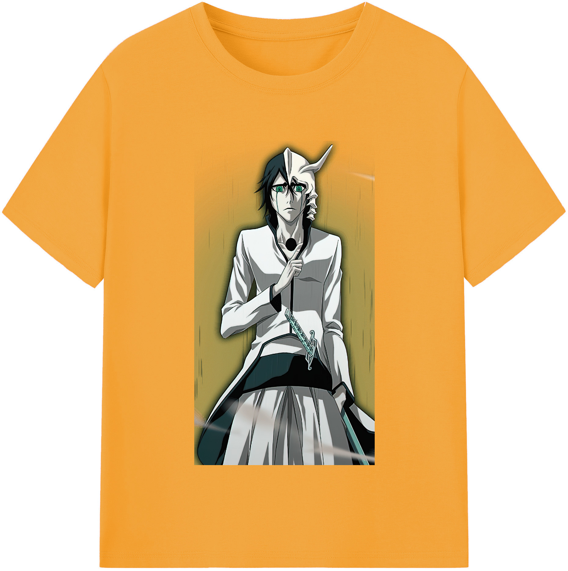 （画像用） ブリーチ ウルキオラ·シファー BLEACH Ulquiorra cifer 綿100％半袖Tシャツ（フロントプリント）