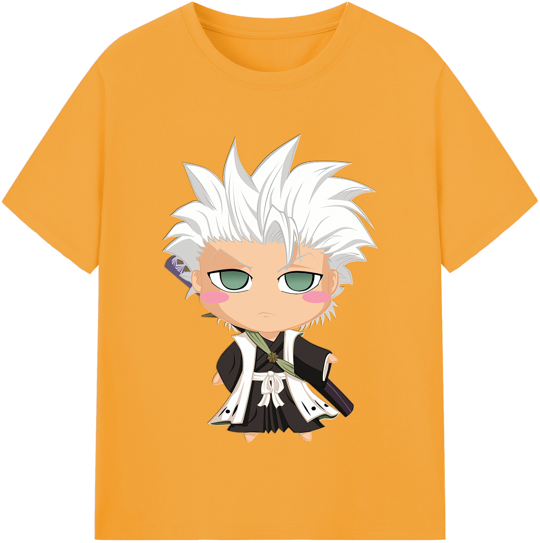 （画像用） ブリーチ 日番谷冬獅郎（ひつがや とうしろう） BLEACH Hitsugaya Toushirou 綿100％半袖Tシャツ（フロントプリント）