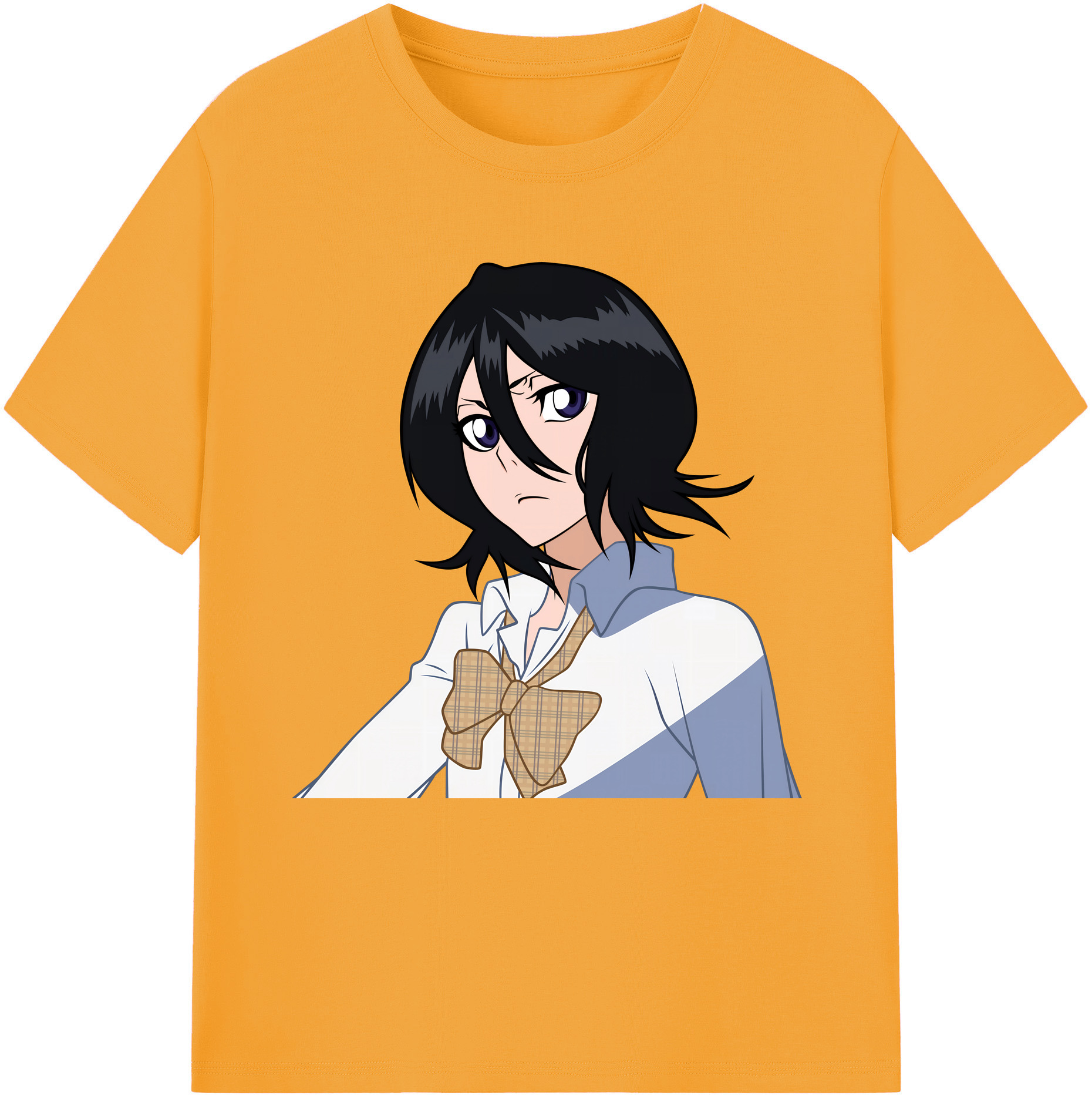 （画像用） ブリーチ 朽木ルキア BLEACH Kuchiki Rukia 綿100％半袖Tシャツ（フロントプリント）
