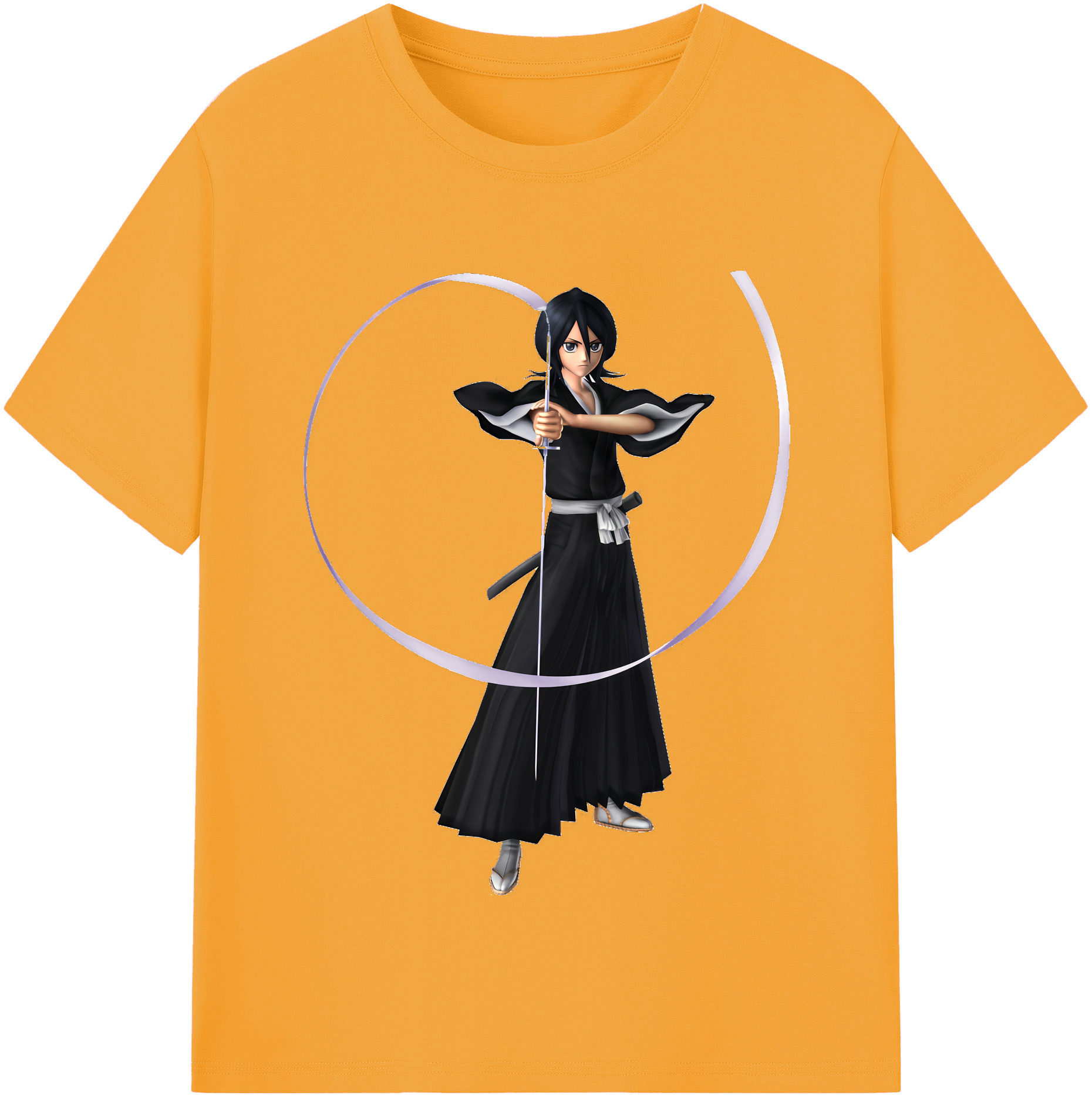 （画像用） ブリーチ 朽木ルキア BLEACH Kuchiki Rukia 綿100％半袖Tシャツ（フロントプリント）