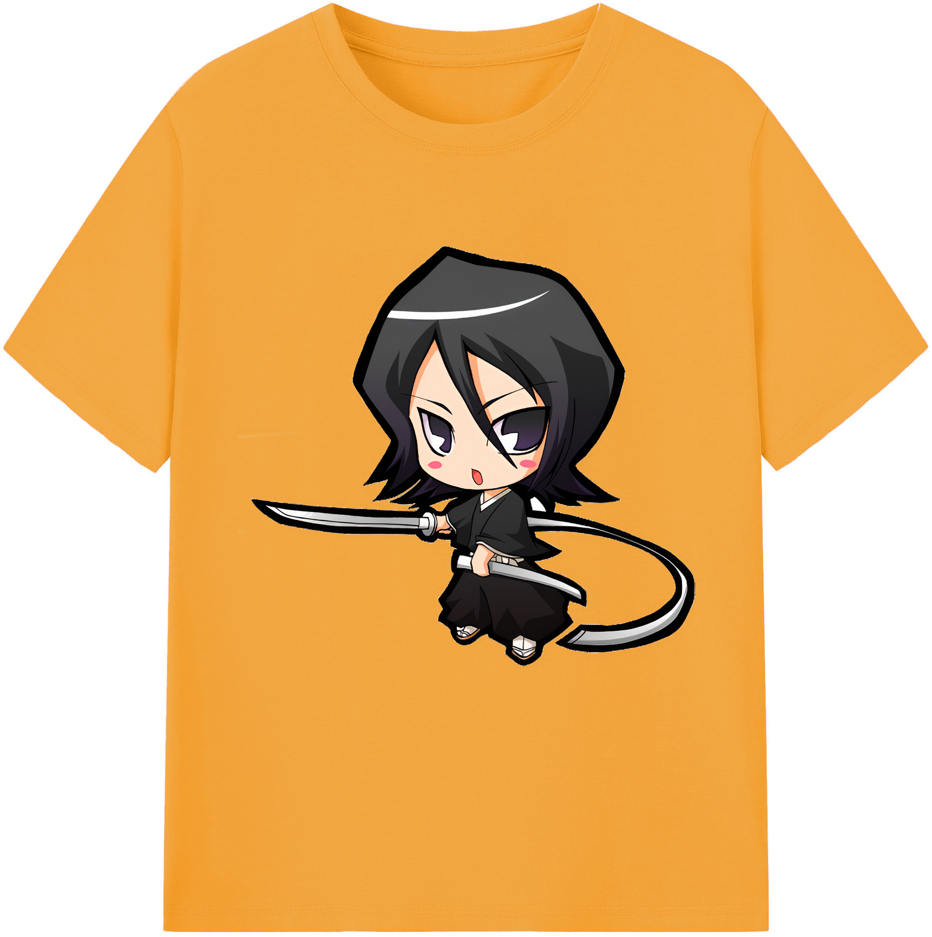 （画像用） ブリーチ 朽木ルキア BLEACH Kuchiki Rukia 綿100％半袖Tシャツ（フロントプリント）