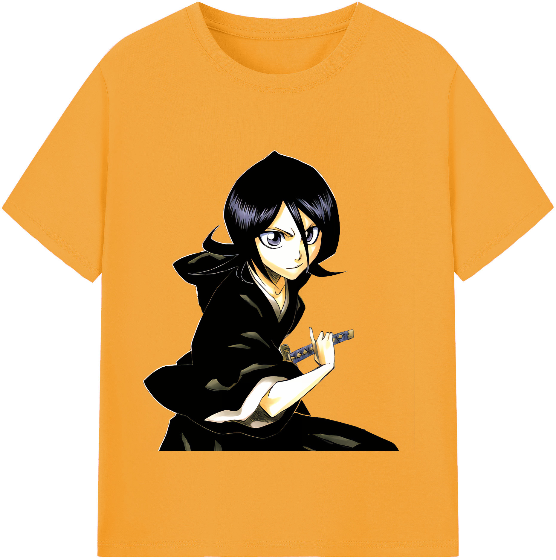 （画像用） ブリーチ 朽木ルキア BLEACH Kuchiki Rukia 綿100％半袖Tシャツ（フロントプリント）