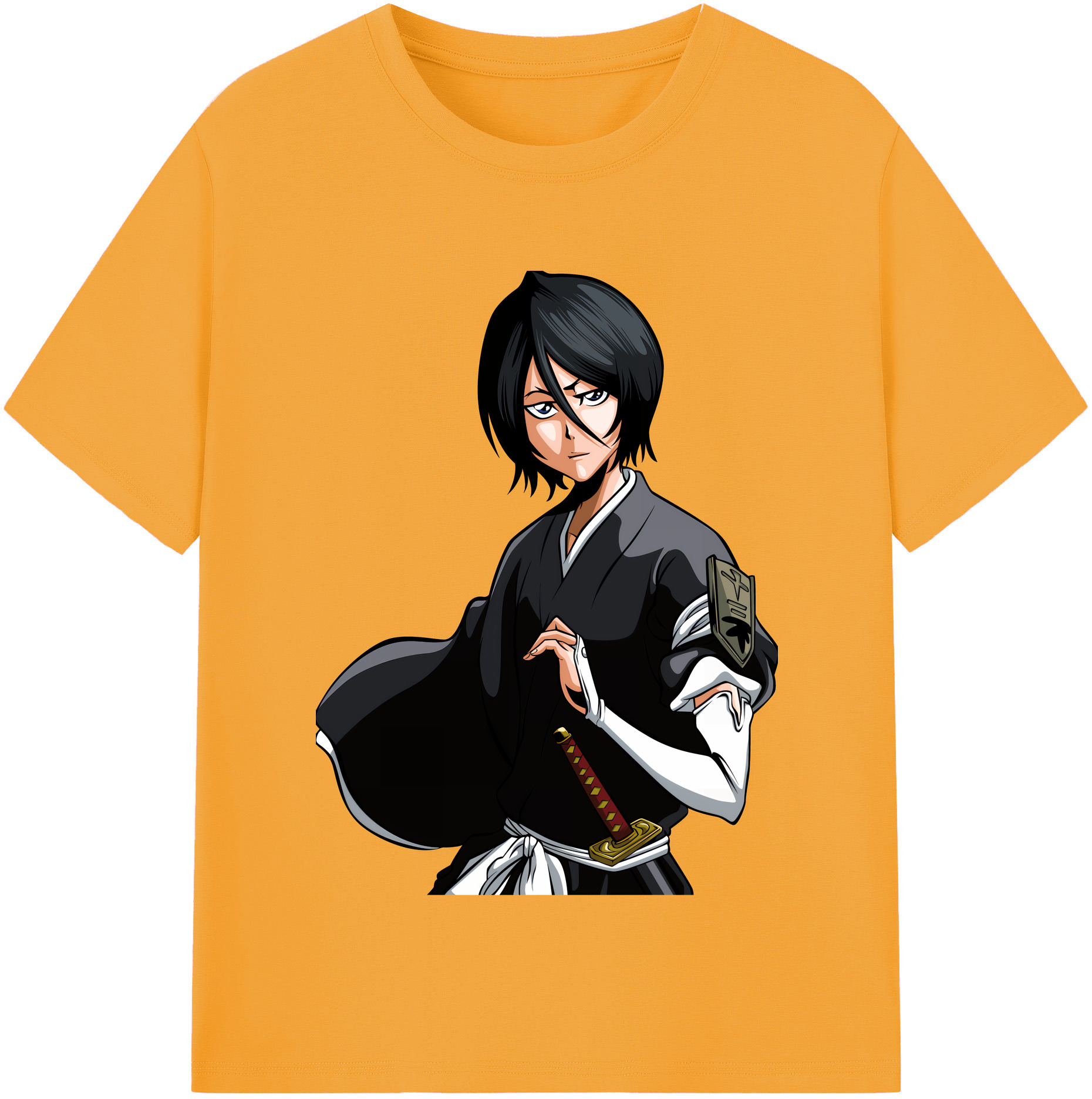 （画像用） ブリーチ 朽木ルキア BLEACH Kuchiki Rukia 綿100％半袖Tシャツ（フロントプリント）