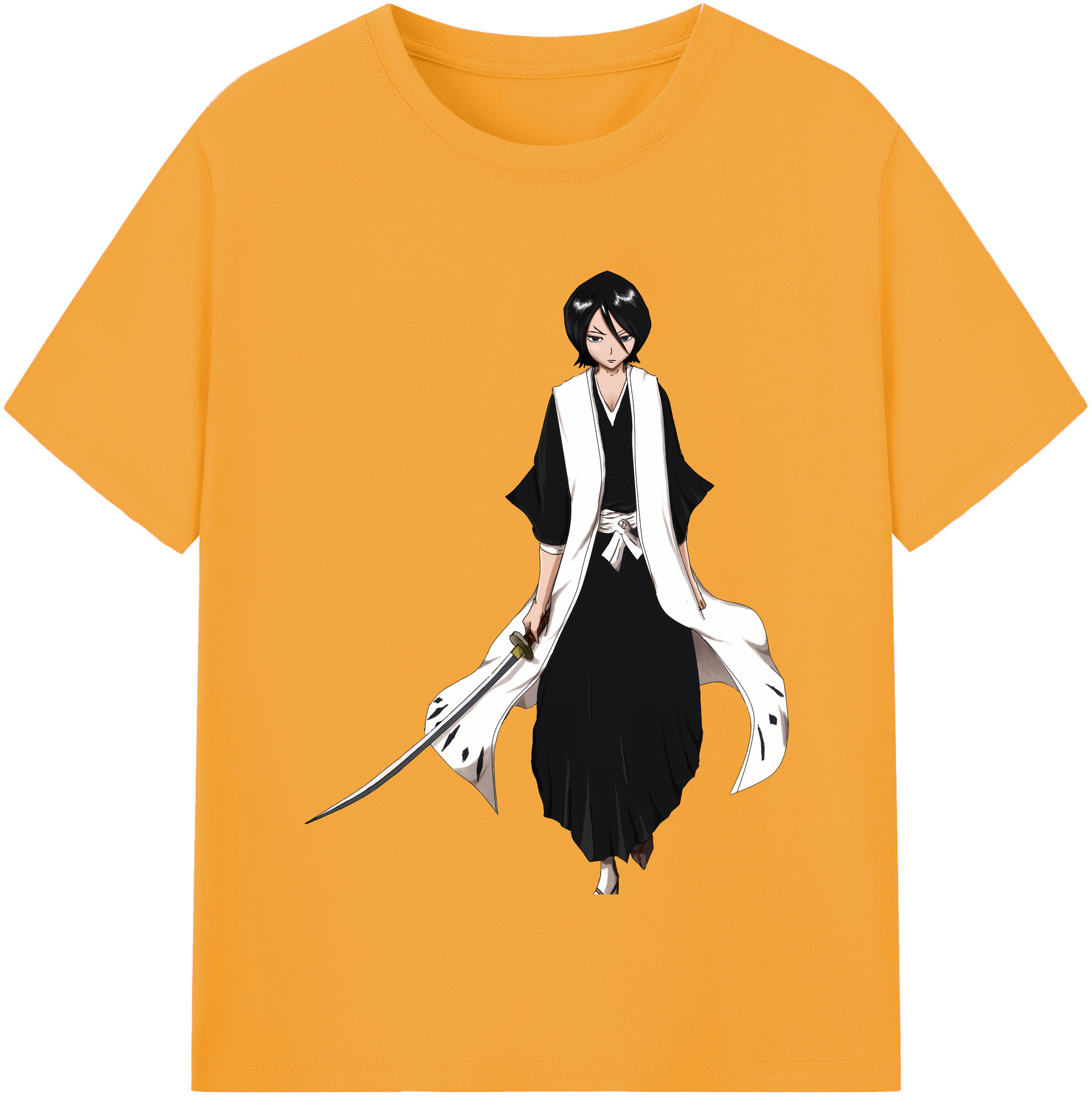 （画像用） ブリーチ 朽木ルキア BLEACH Kuchiki Rukia 綿100％半袖Tシャツ（フロントプリント）