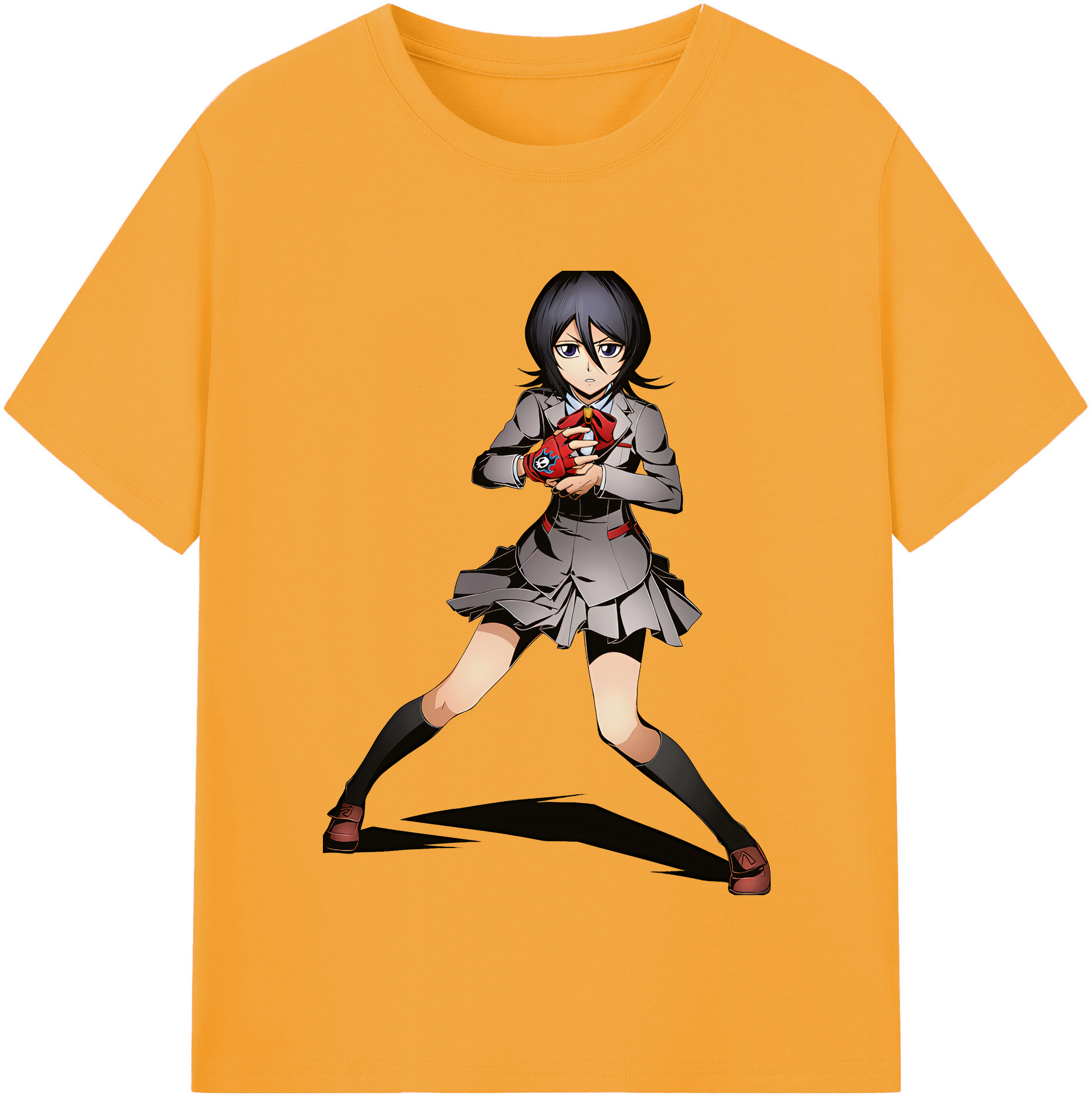 （画像用） ブリーチ 朽木ルキア BLEACH Kuchiki Rukia 綿100％半袖Tシャツ（フロントプリント）